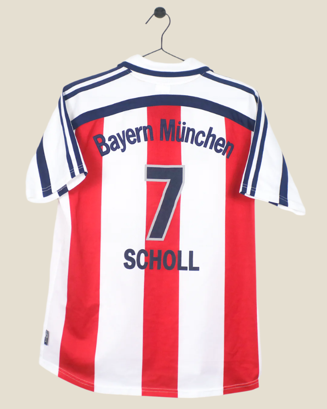 BAYERN MUNICH 2000/02 SCHOLL #7 AWAY SHIRT (S) ADIDAS