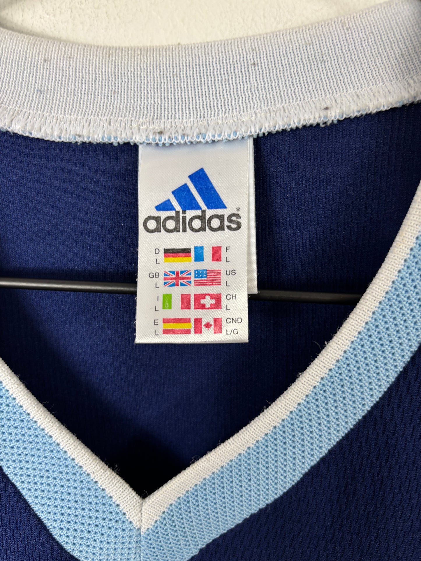 ARGENTINA 1998 BATISTUTA #9 AWAY SHIRT (L) ADIDAS