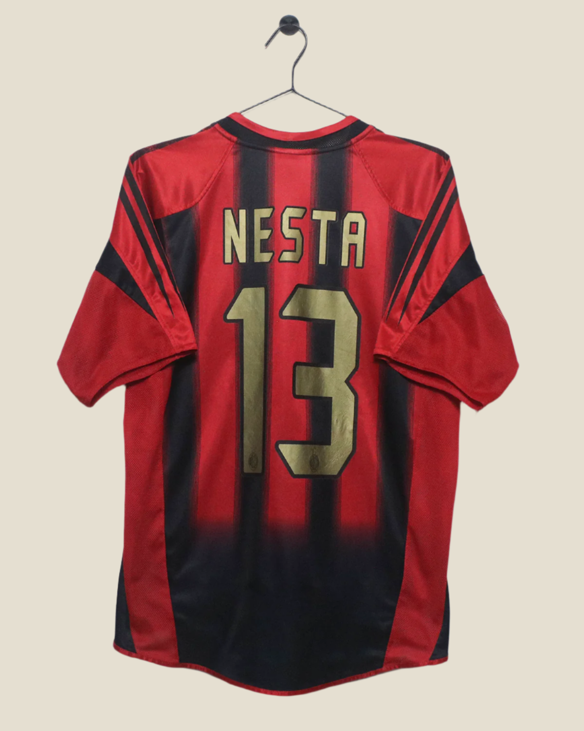 AC MILAN 2004/05 NESTA #13 HOME SHIRT (S) ADIDAS