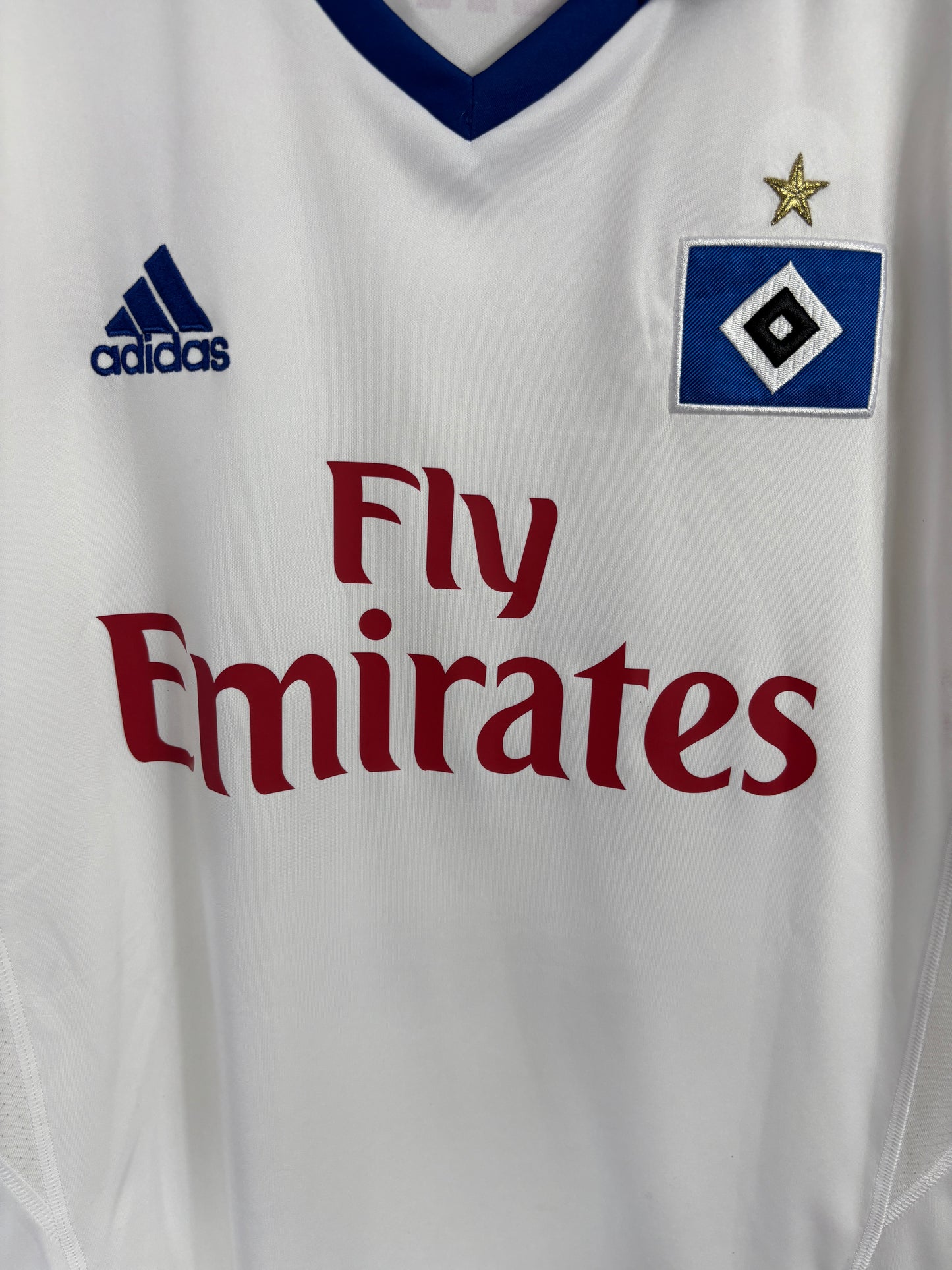 HAMBURG 2013/14 VAN DER VAART HOME SHIRT (L) ADIDAS