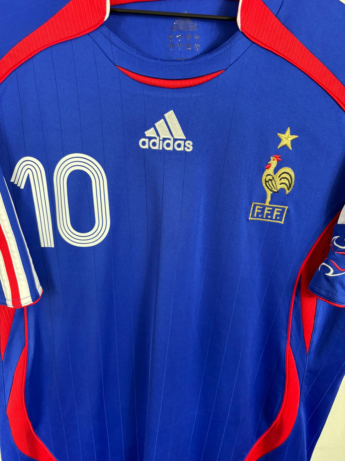 FRANCE 2006 ZIDANE #10 HOME SHIRT (L) ADIDAS
