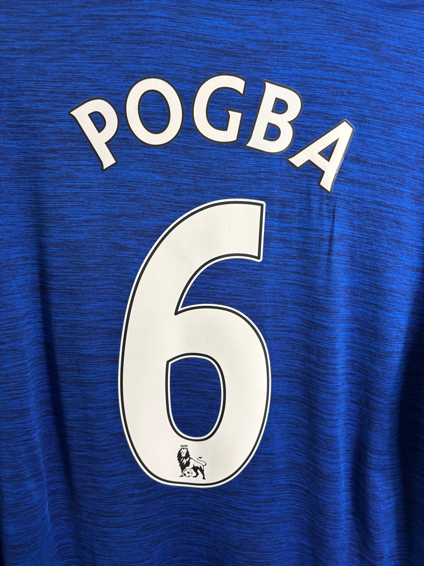 MANCHESTER UNITED 2016/17 POGBA AWAY SHIRT L/S (M) ADIDAS