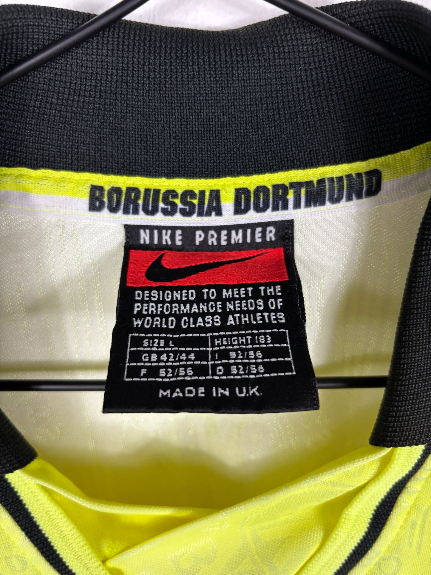 BORUSSIA DORTMUND 1996/1997 HOME SHIRT L/S (L) NIKE