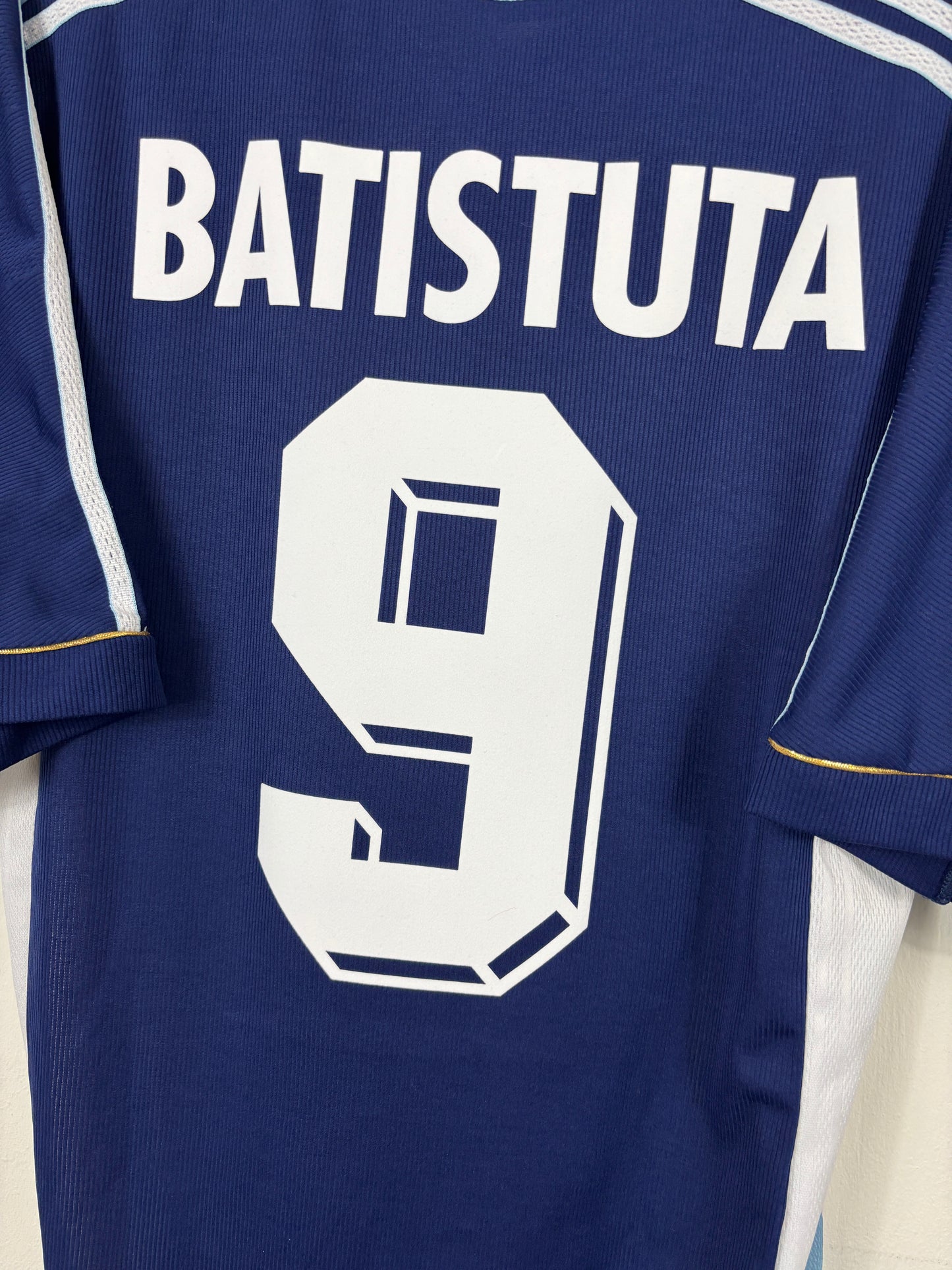 ARGENTINA 1998 BATISTUTA #9 AWAY SHIRT (L) ADIDAS