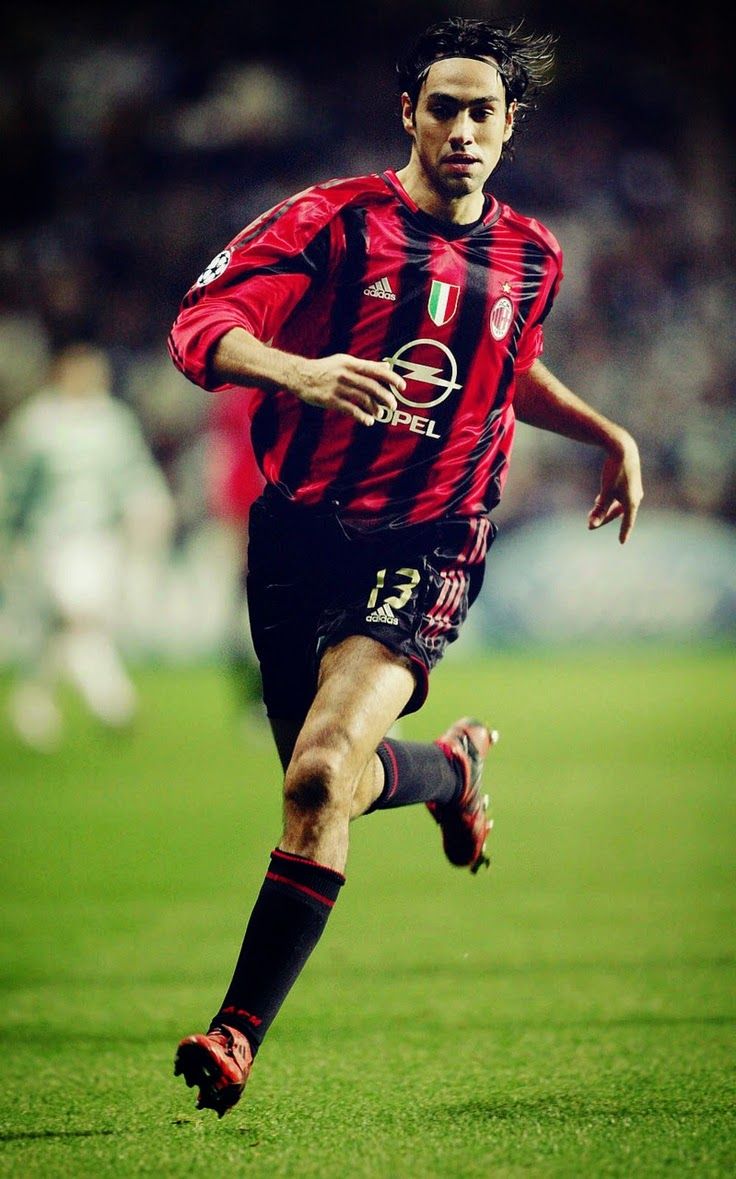 AC MILAN 2004/05 NESTA #13 HOME SHIRT (S) ADIDAS