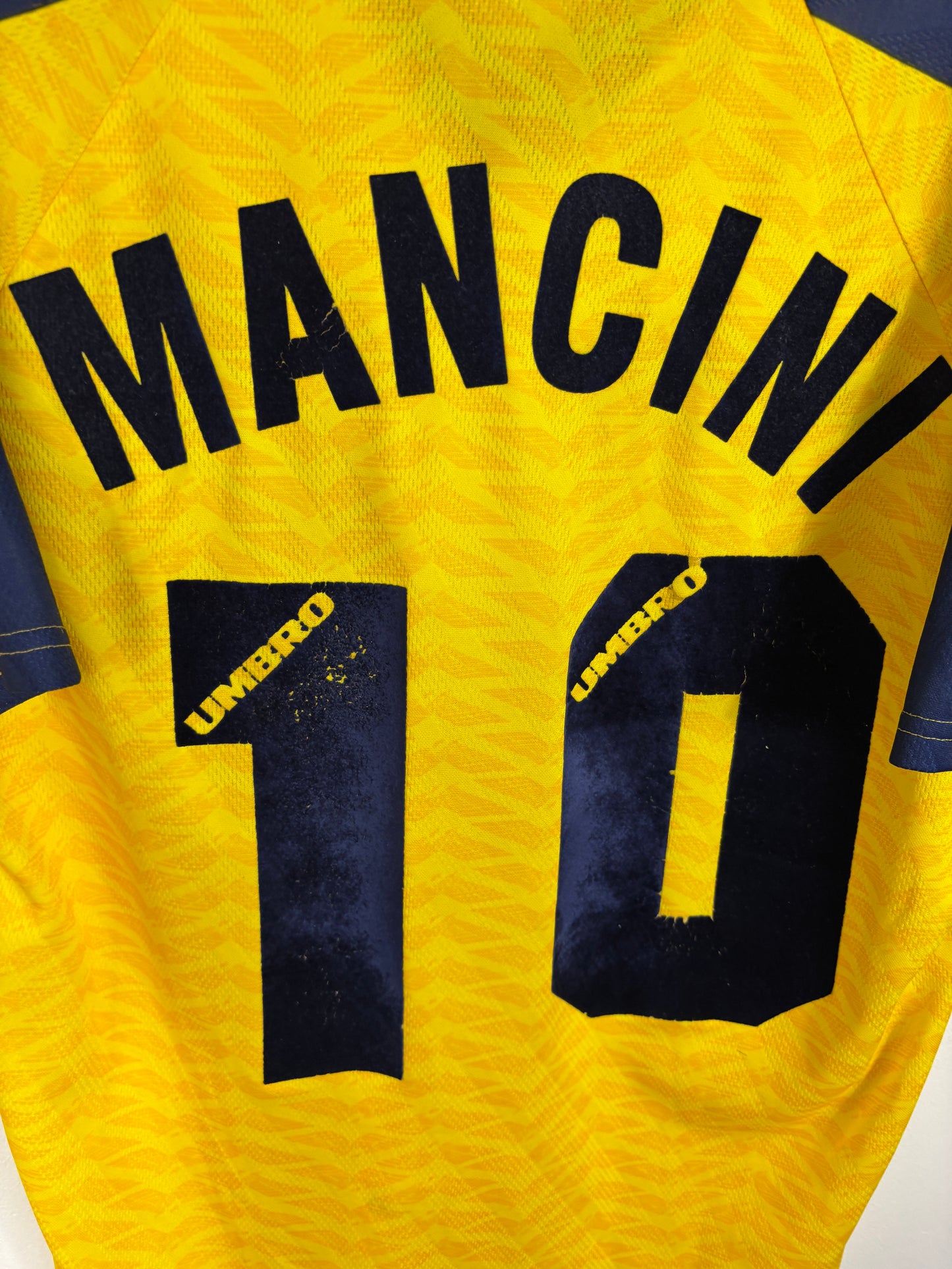 LAZIO 1996/98 MANCINI #10 AWAY SHIRT (XL) UMBRO