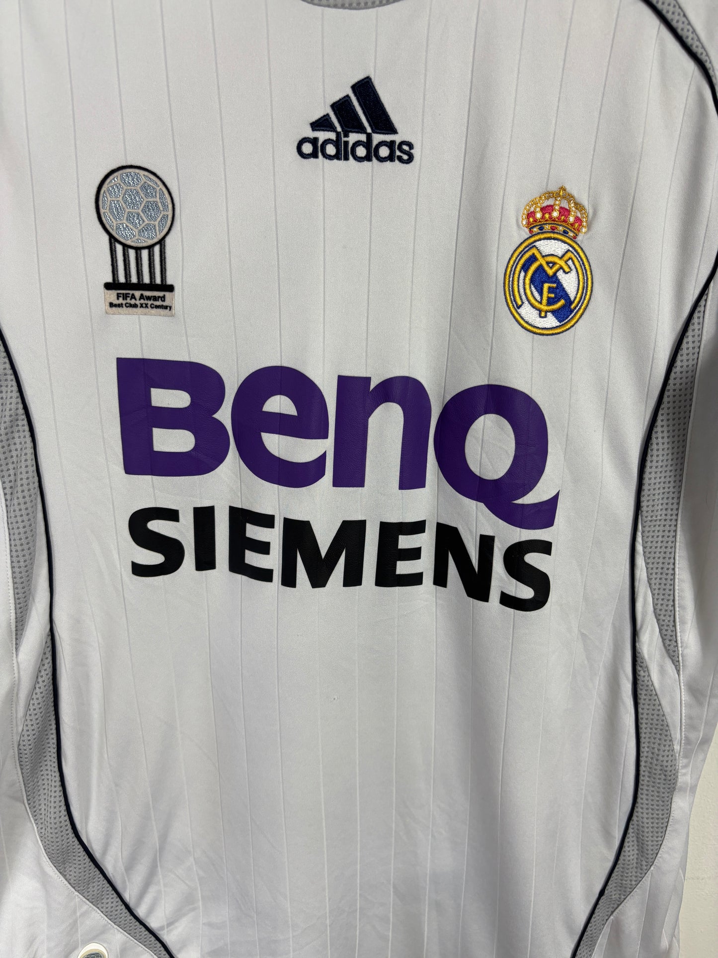 REAL MADRID 2006/07 BECKHAM #23 HOME SHIRT (M) ADIDAS