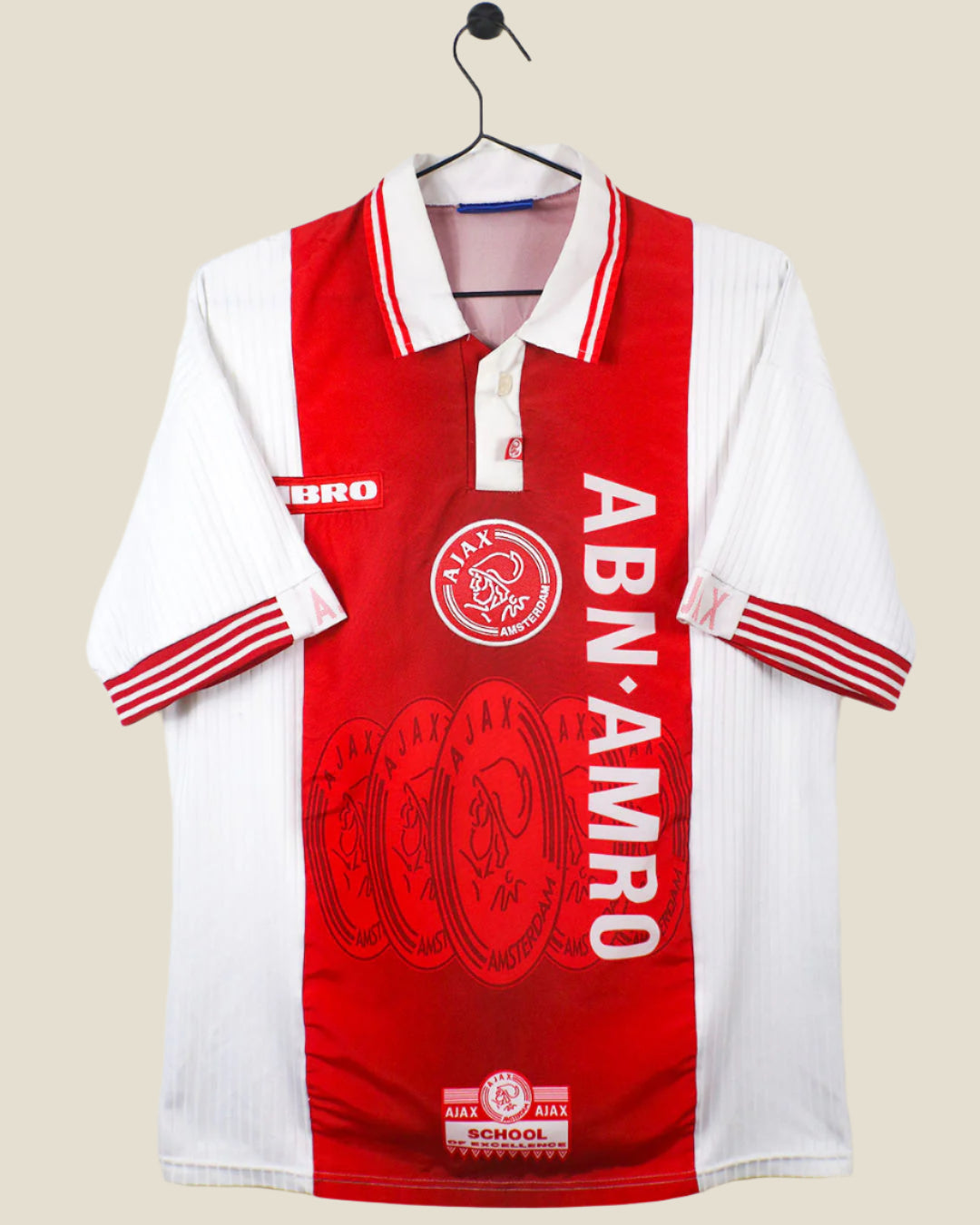 AJAX 1997/98 LITMANEN #10 HOME SHIRT (M) UMBRO