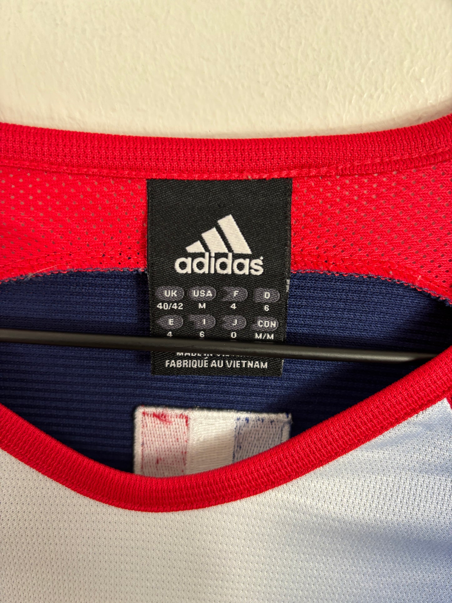 FRANCE 2004 LONGSLEEVE TRAINING SHIRT (L) ADIDAS