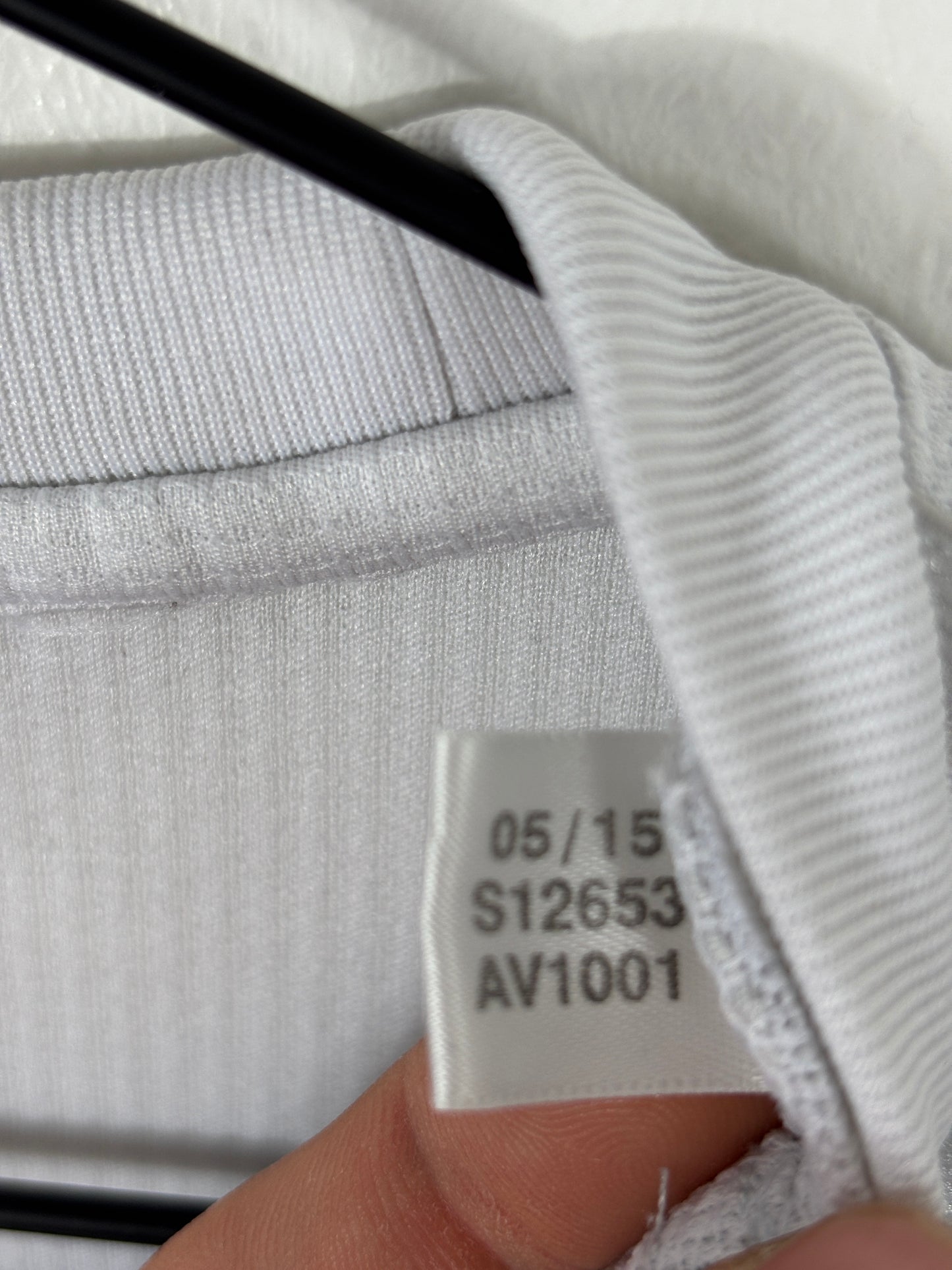 REAL MADRID 2015/16 RONALDO #7 HOME LONGSLEEVE SHIRT (M) ADIDAS