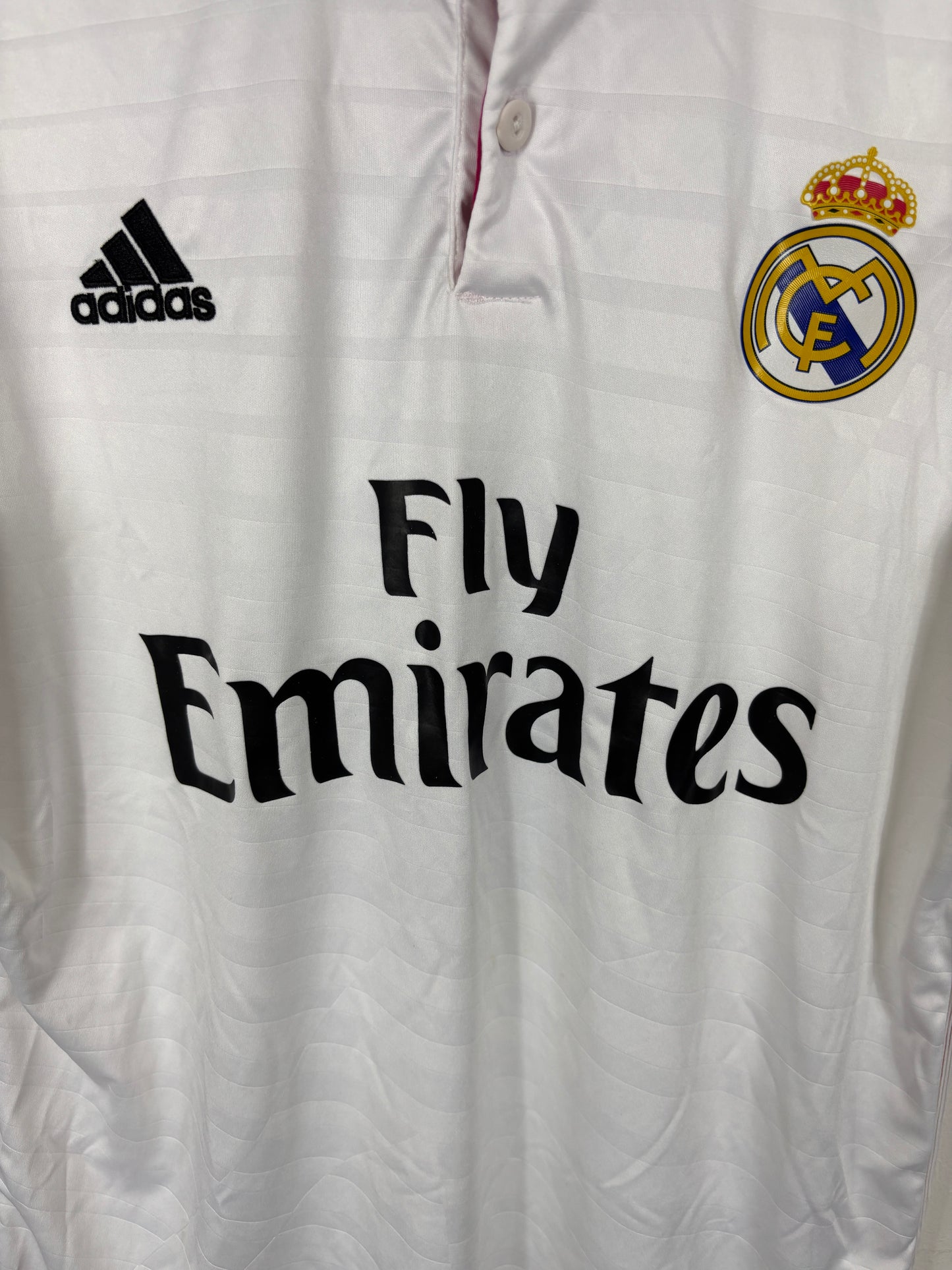 REAL MADRID 2014/15 BALE #11 HOME SHIRT (L) ADIDAS
