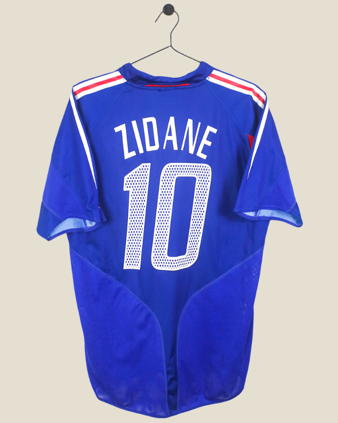 FRANCE 2004 ZIDANE #10 HOME SHIRT (M) ADIDAS