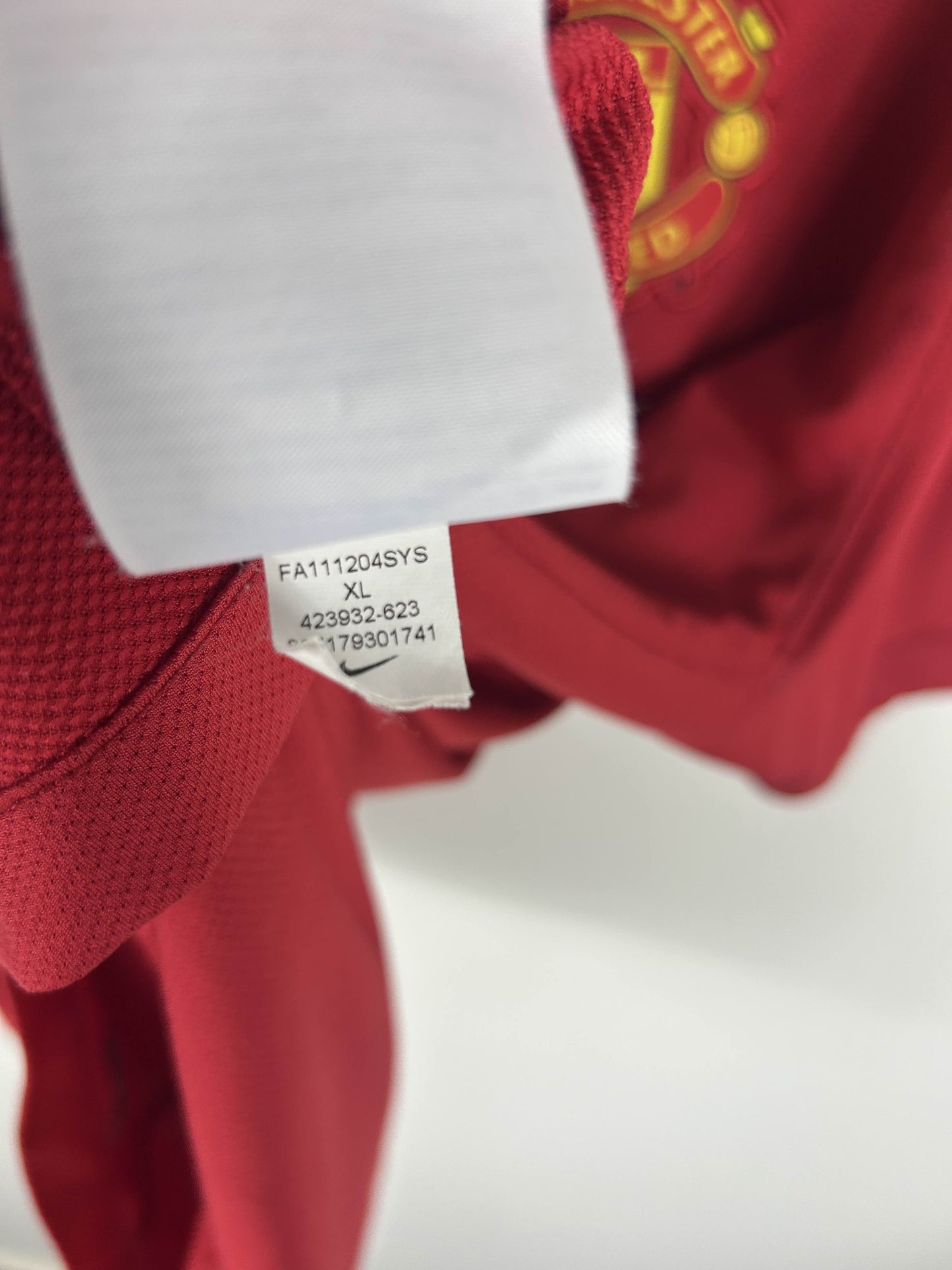 MANCHESTER UNITED 2011/12 BERBATOV #9 HOME SHIRT (XL) NIKE
