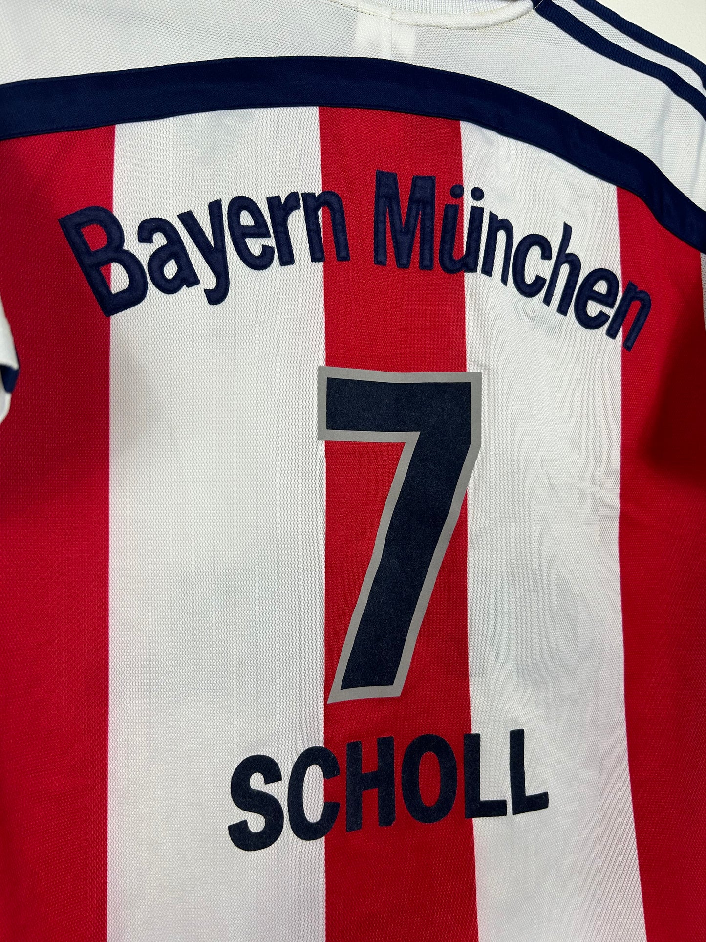BAYERN MUNICH 2000/02 SCHOLL #7 AWAY SHIRT (S) ADIDAS