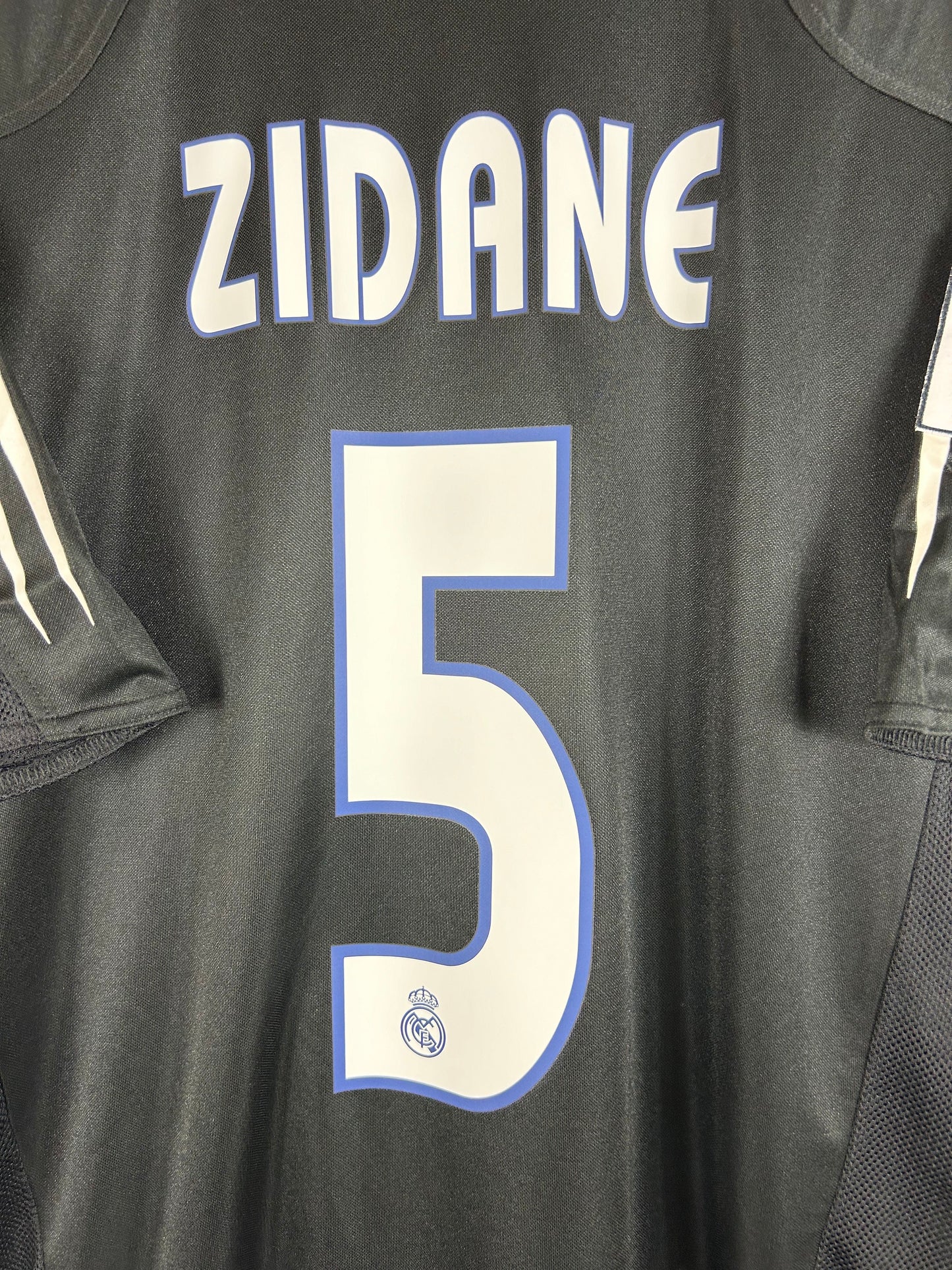 REAL MADRID 2004/05 ZIDANE #5 AWAY SHIRT (M) ADIDAS