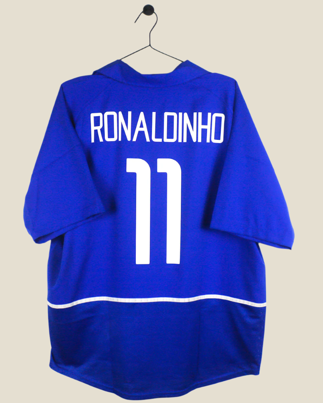 BRAZIL 2002 RONALDINHO #11 AWAY SHIRT (XL) NIKE