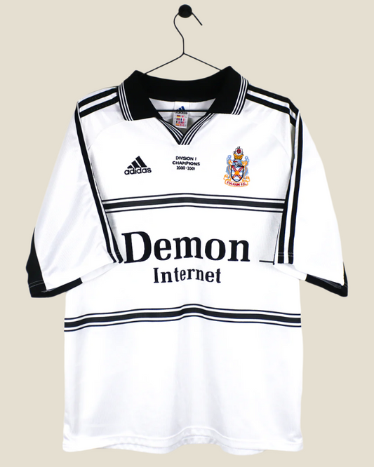 FULHAM 1999/01 'DIVISION ONE CHAMPIONS' HOME SHIRT (L) ADIDAS
