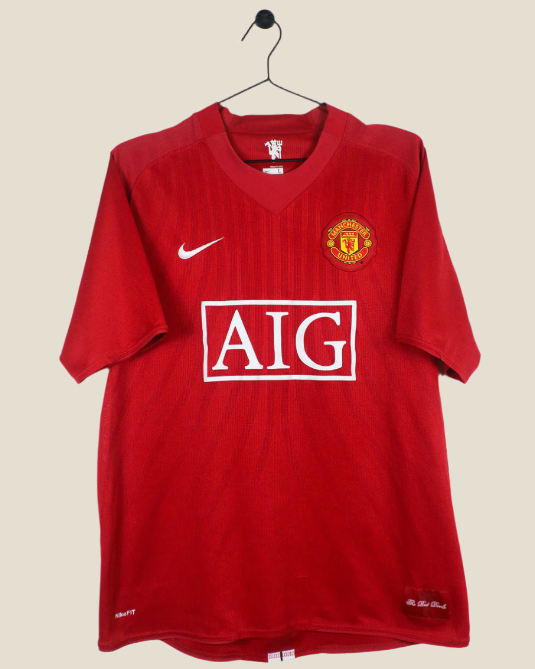 MANCHESTER UNITED 2007/09 RONALDO #7 HOME SHIRT (L) NIKE