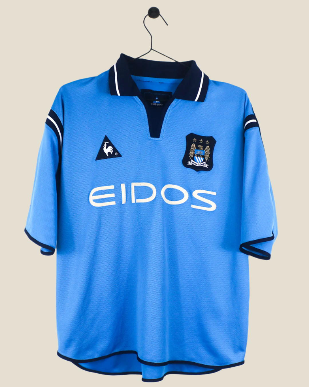 MANCHESTER CITY 2001/02 HOME SHIRT (M) LE COQ SPORTIF