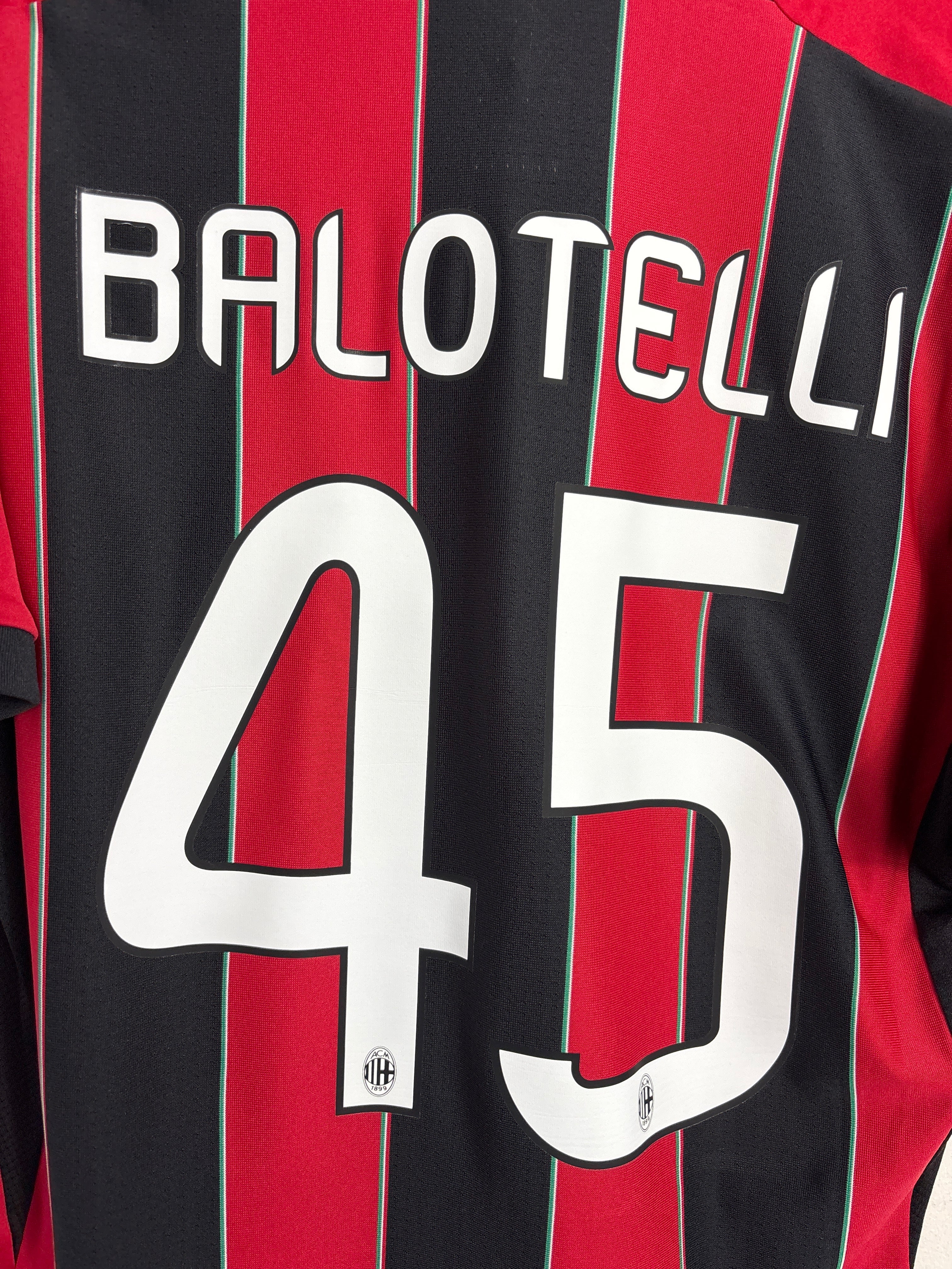 AC MILAN 2012/13 BALOTELLI #45 HOME SHIRT (XL) ADIDAS
