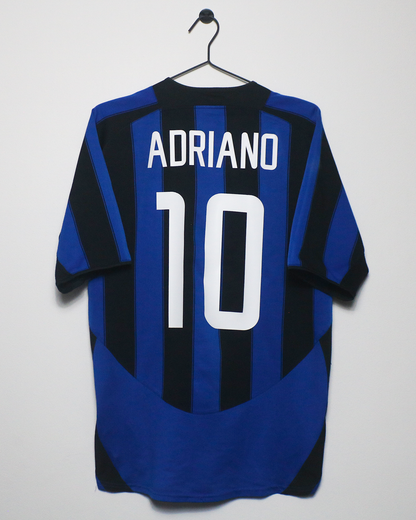 INTER MILAN 2003/04 ADRIANO #10 HOME SHIRT (M) NIKE