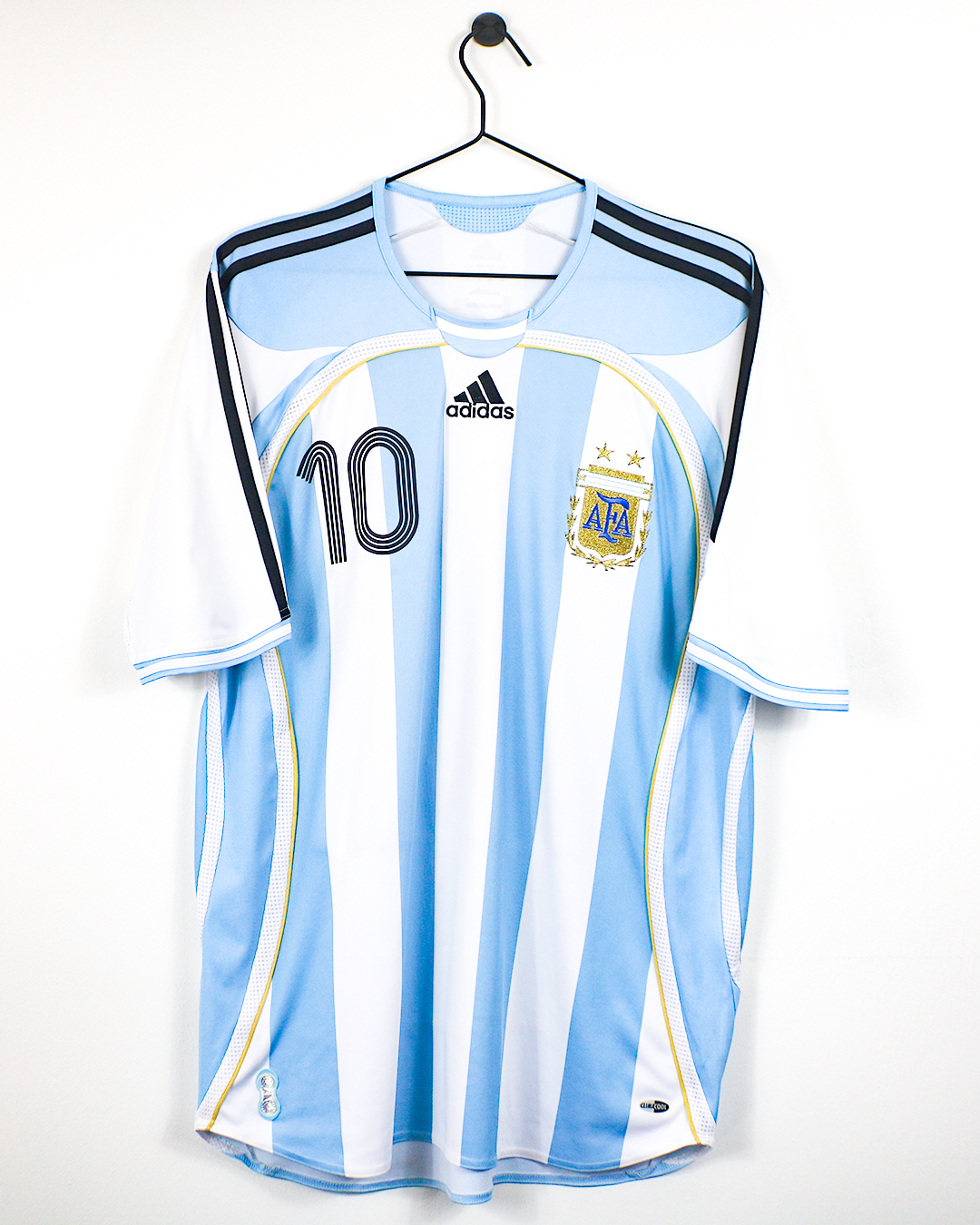 ARGENTINA 2006 RIQUELME #10 HOME SHIRT (L) ADIDAS