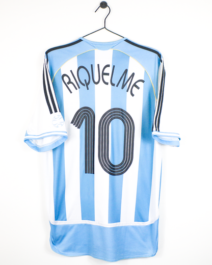 ARGENTINA 2006 RIQUELME #10 HOME SHIRT (L) ADIDAS