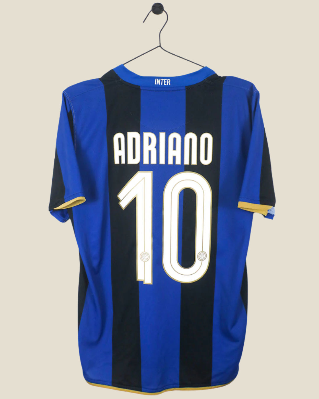 INTER MILAN 2008/09 ADRIANO HOME SHIRT (M) NIKE