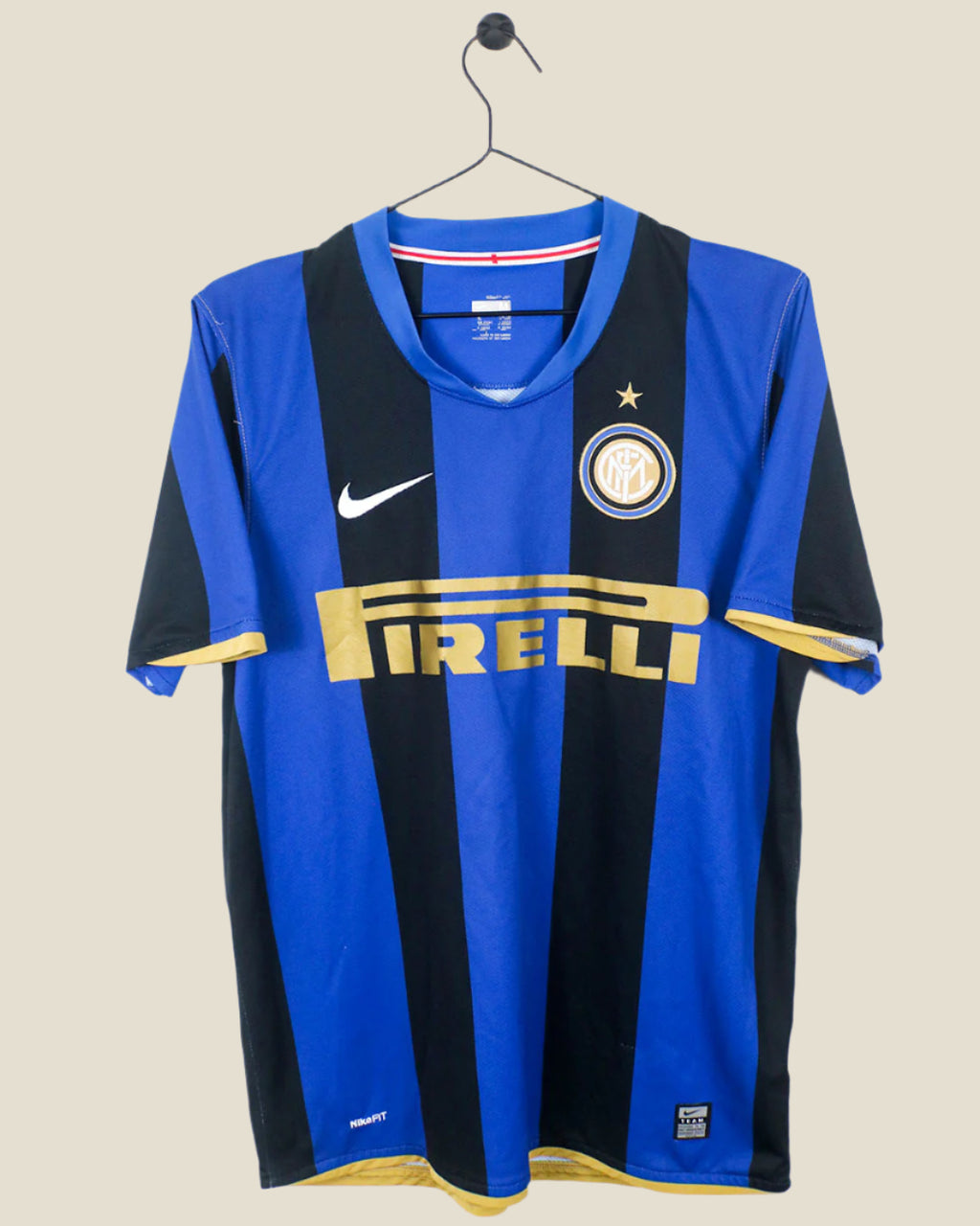INTER MILAN 2008/09 ADRIANO HOME SHIRT (M) NIKE