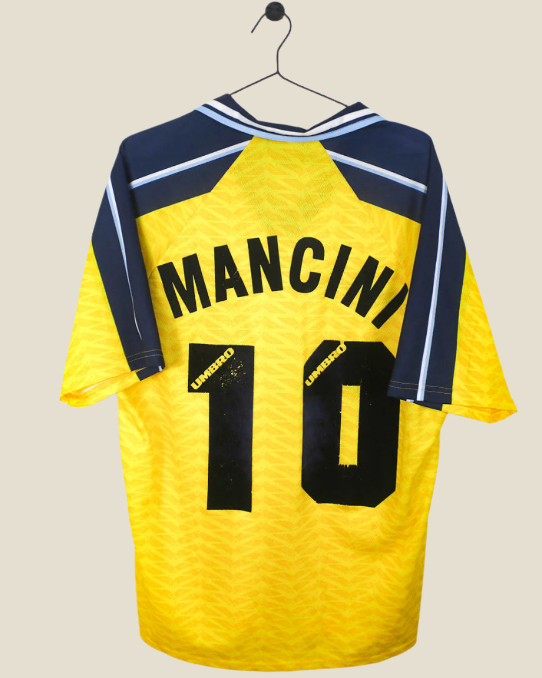 LAZIO 1996/98 MANCINI #10 AWAY SHIRT (XL) UMBRO
