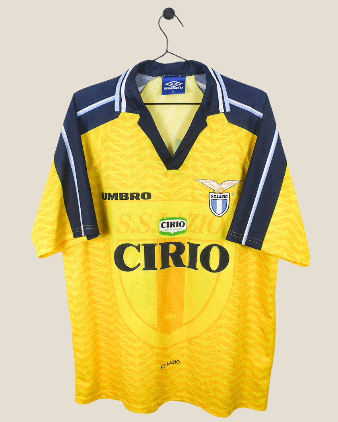 LAZIO 1996/98 MANCINI #10 AWAY SHIRT (XL) UMBRO