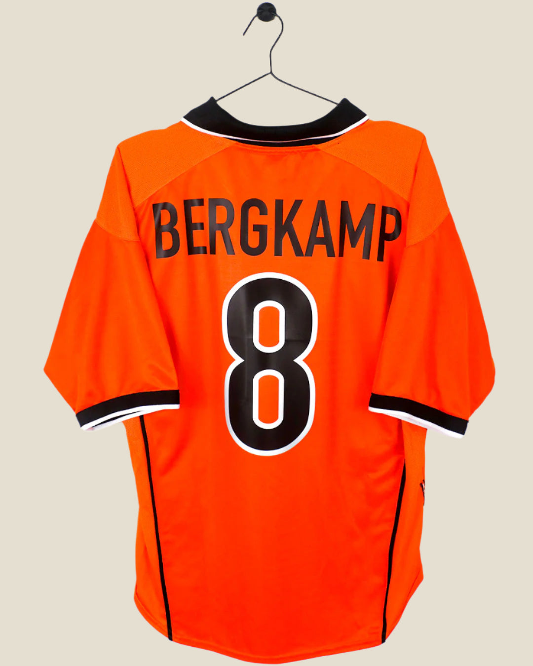 NETHERLANDS 1998 BERGKAMP #8 HOME SHIRT  (L) NIKE