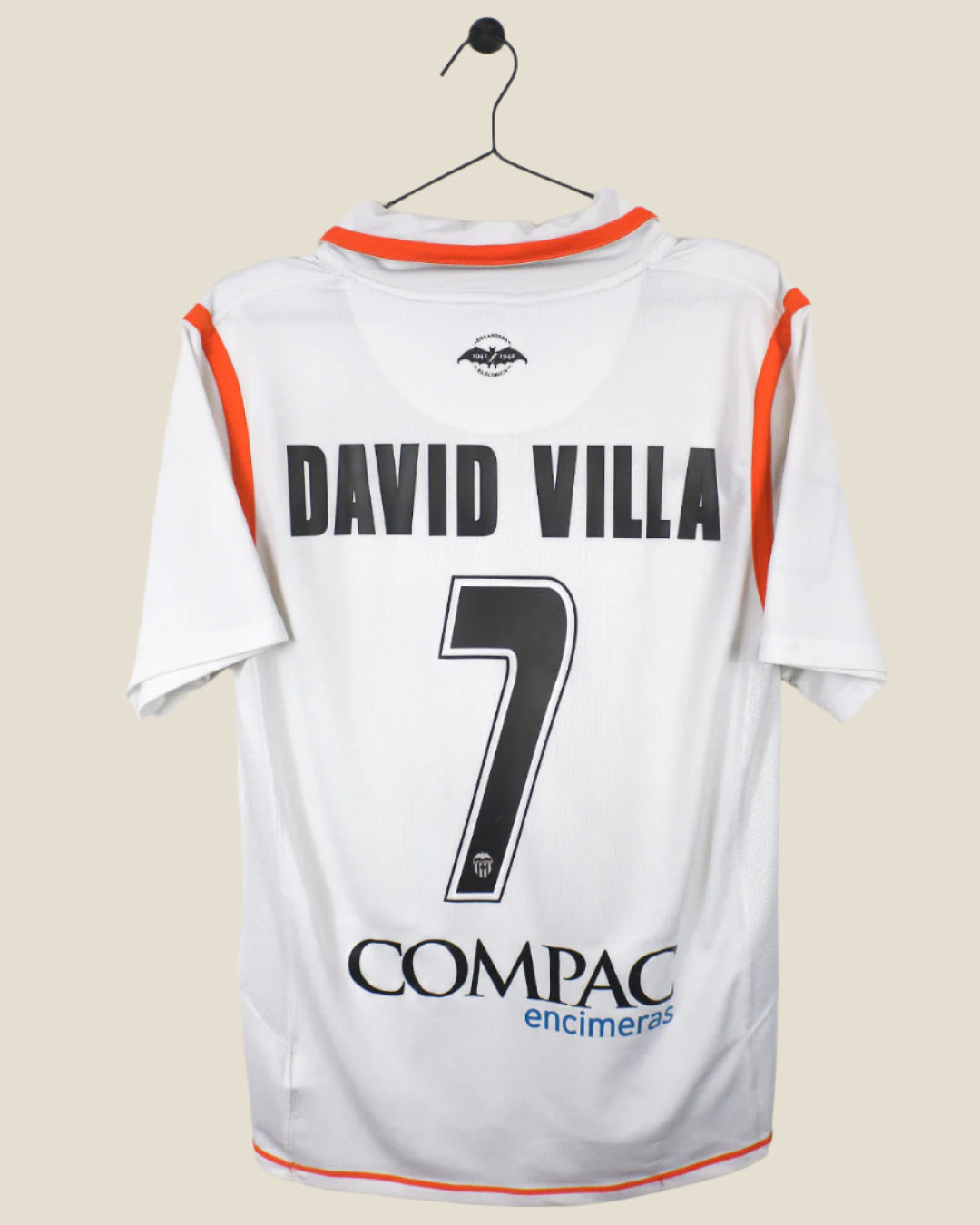 VALENCIA 2007/08 VILLA #7 HOME SHIRT (M) NIKE
