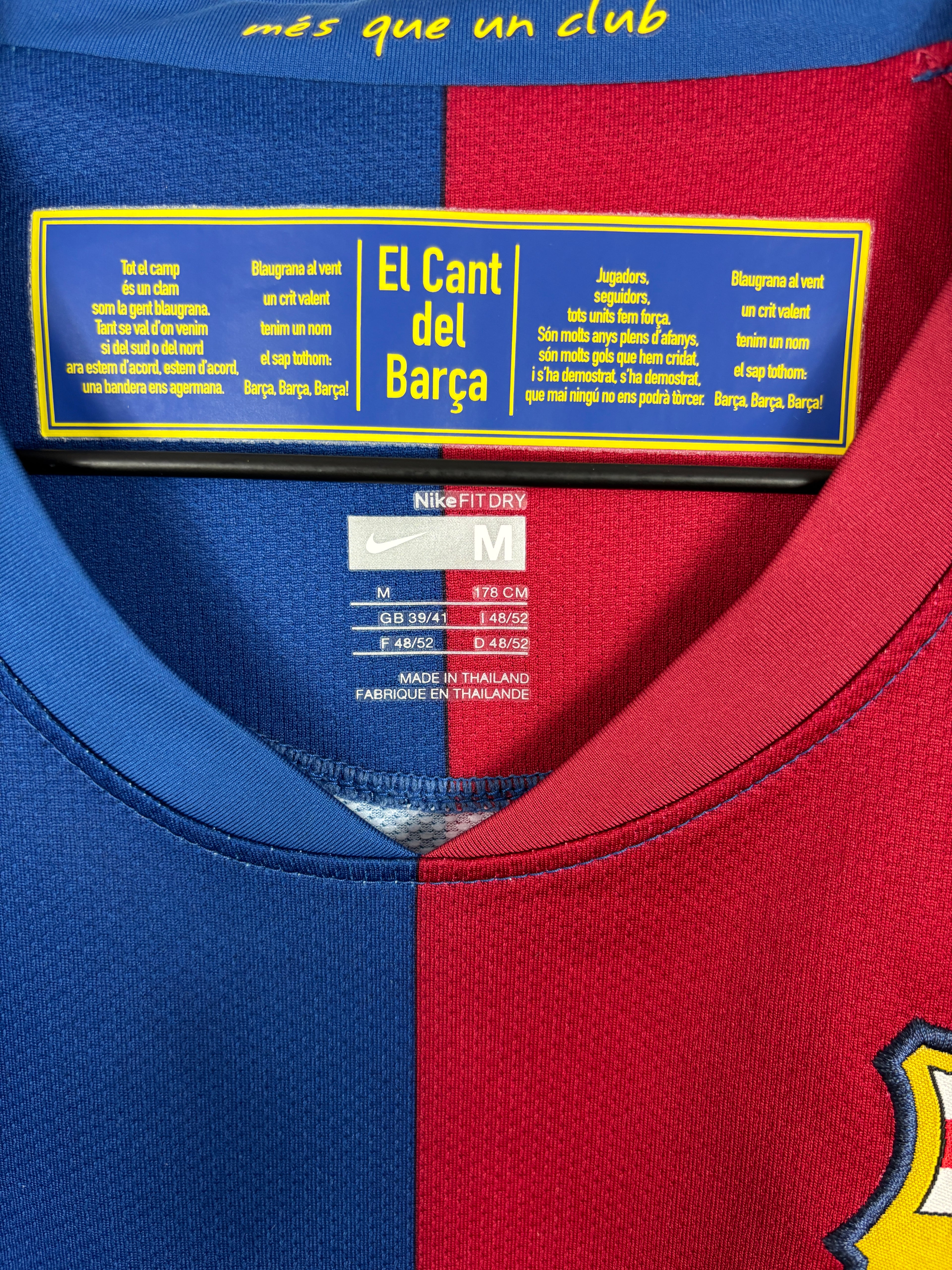 BARCELONA 2008/09 MESSI HOME LONGSLEEVE SHIRT (M) NIKE