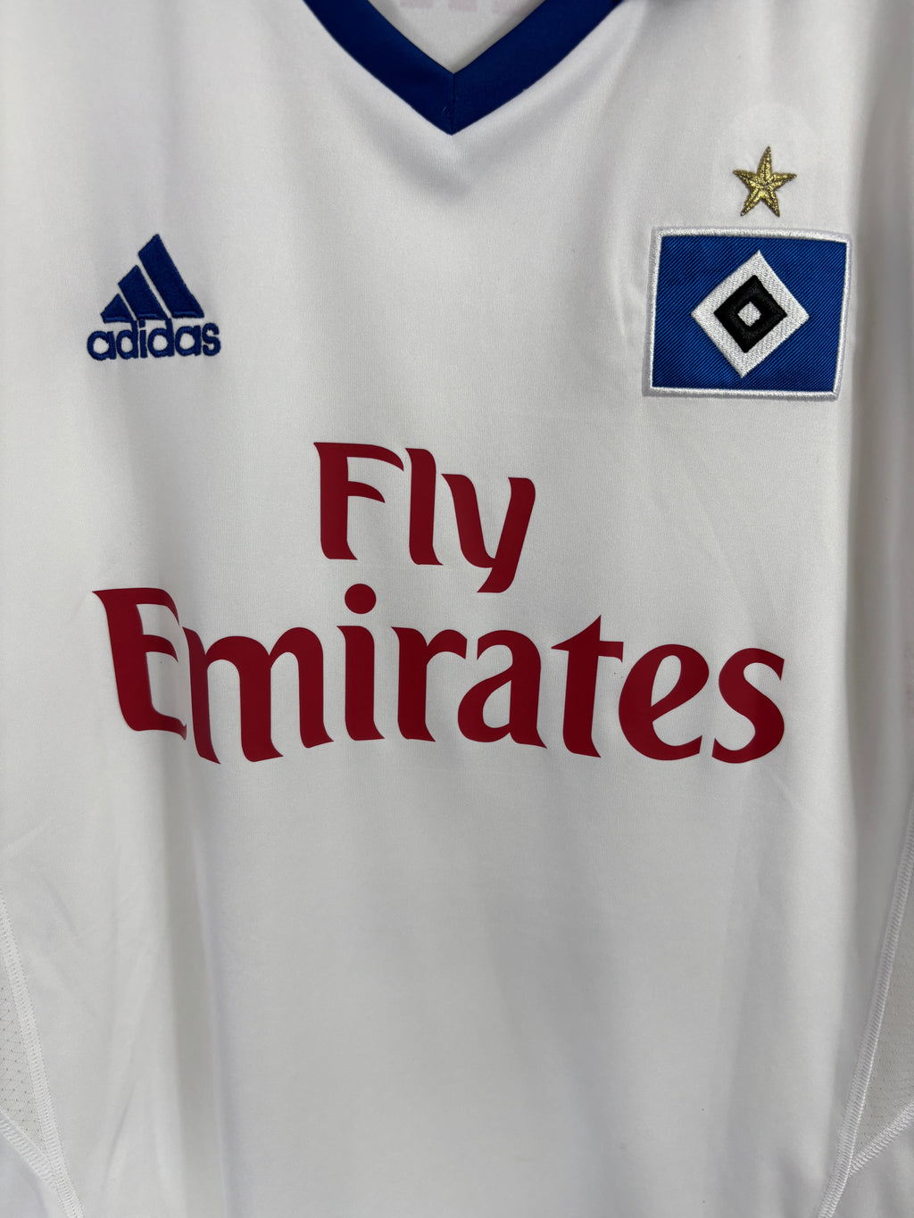 HAMBURG 2013/14 VAN DER VAART HOME SHIRT (L) ADIDAS