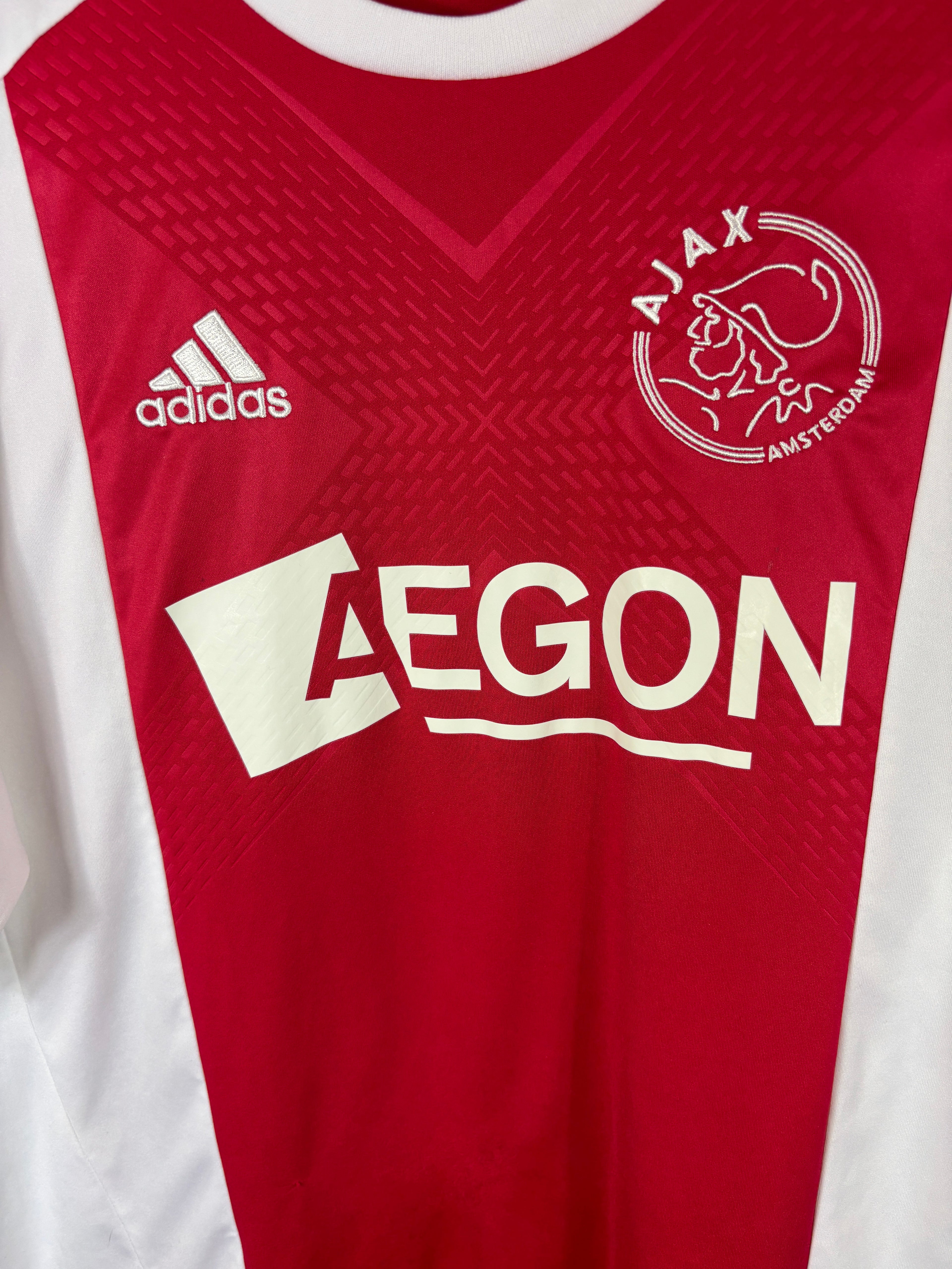 AJAX 2010/11 SUAREZ #16 HOME SHIRT (L) ADIDAS