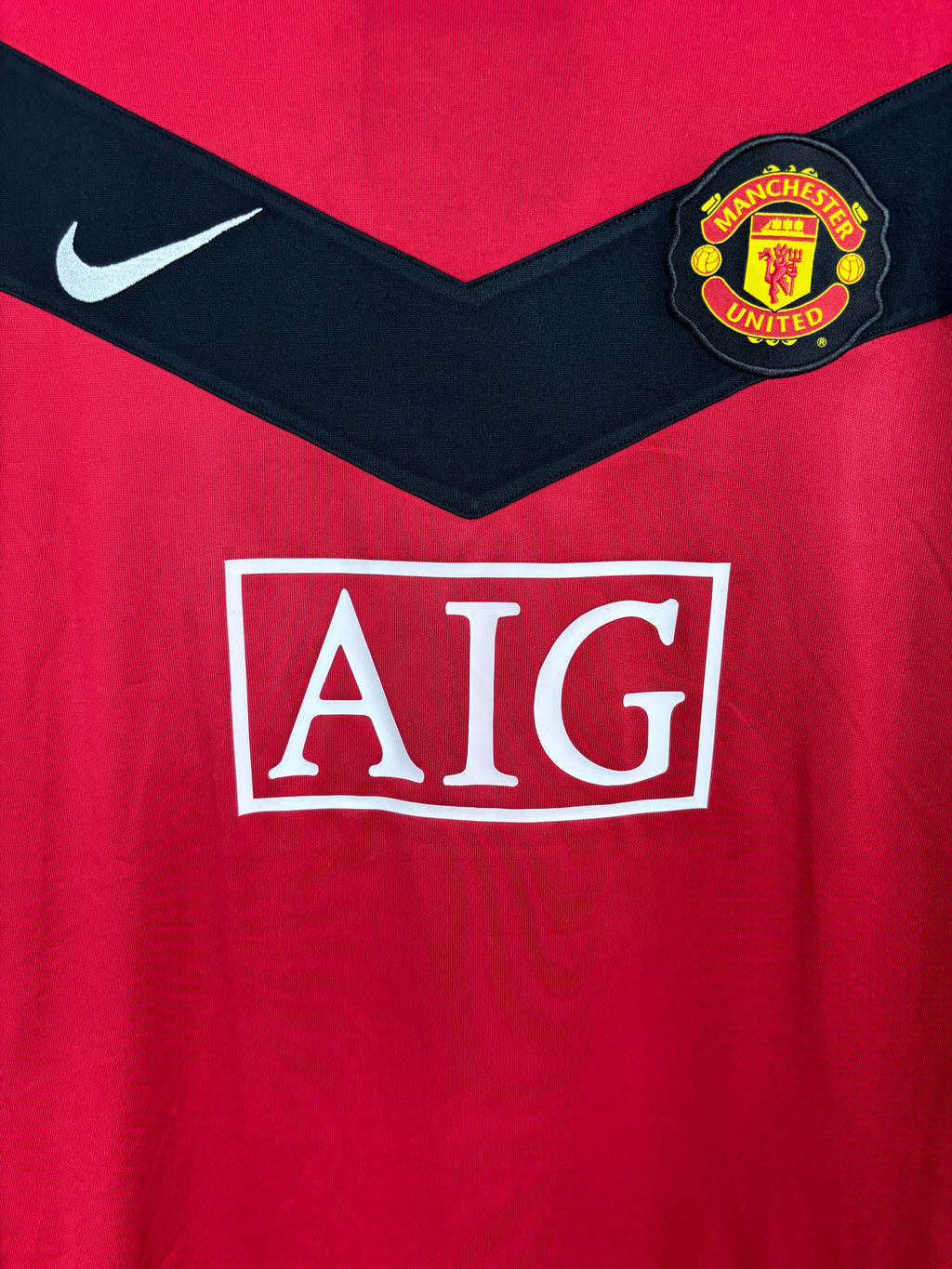 MANCHESTER UNITED 2009/10 ROONEY #10 LONGSLEEVE HOME SHIRT (M) NIKE