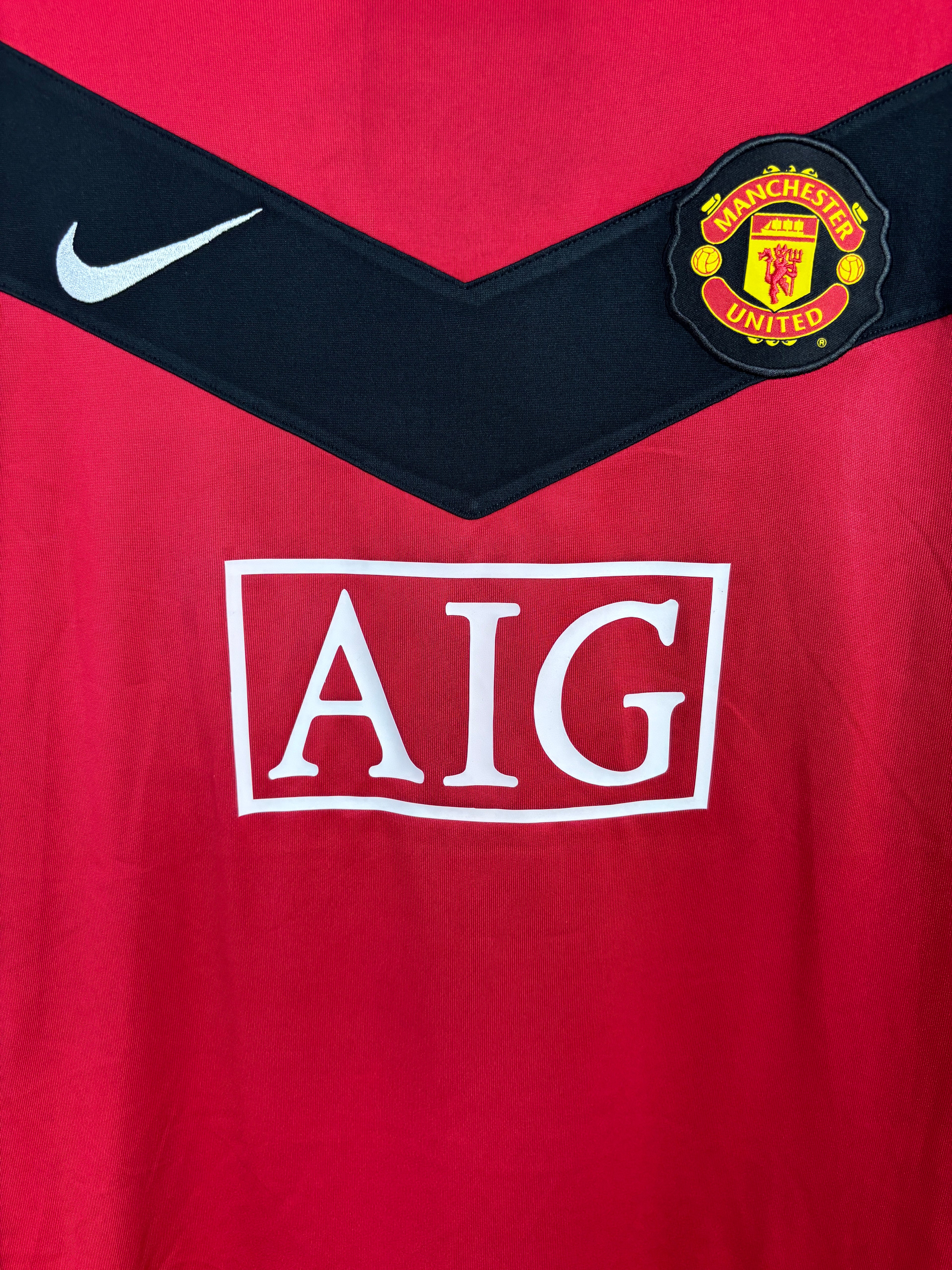 MANCHESTER UNITED 2009/10 ROONEY #10 LONGSLEEVE HOME SHIRT (M) NIKE