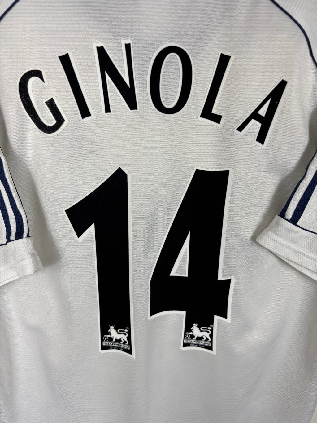 TOTTENHAM HOTSPUR 1999/01 GINOLA #14 HOME SHIRT (L) ADIDAS