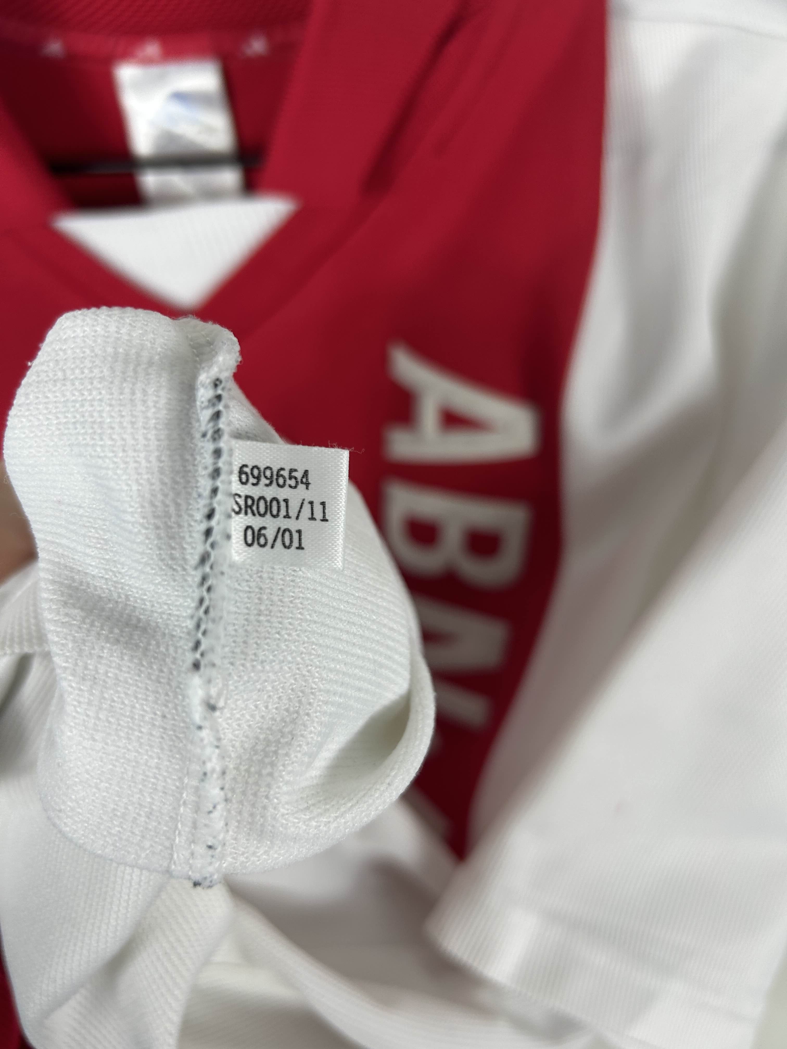 AJAX 2001/02 HOME SHIRT (L) ADIDAS