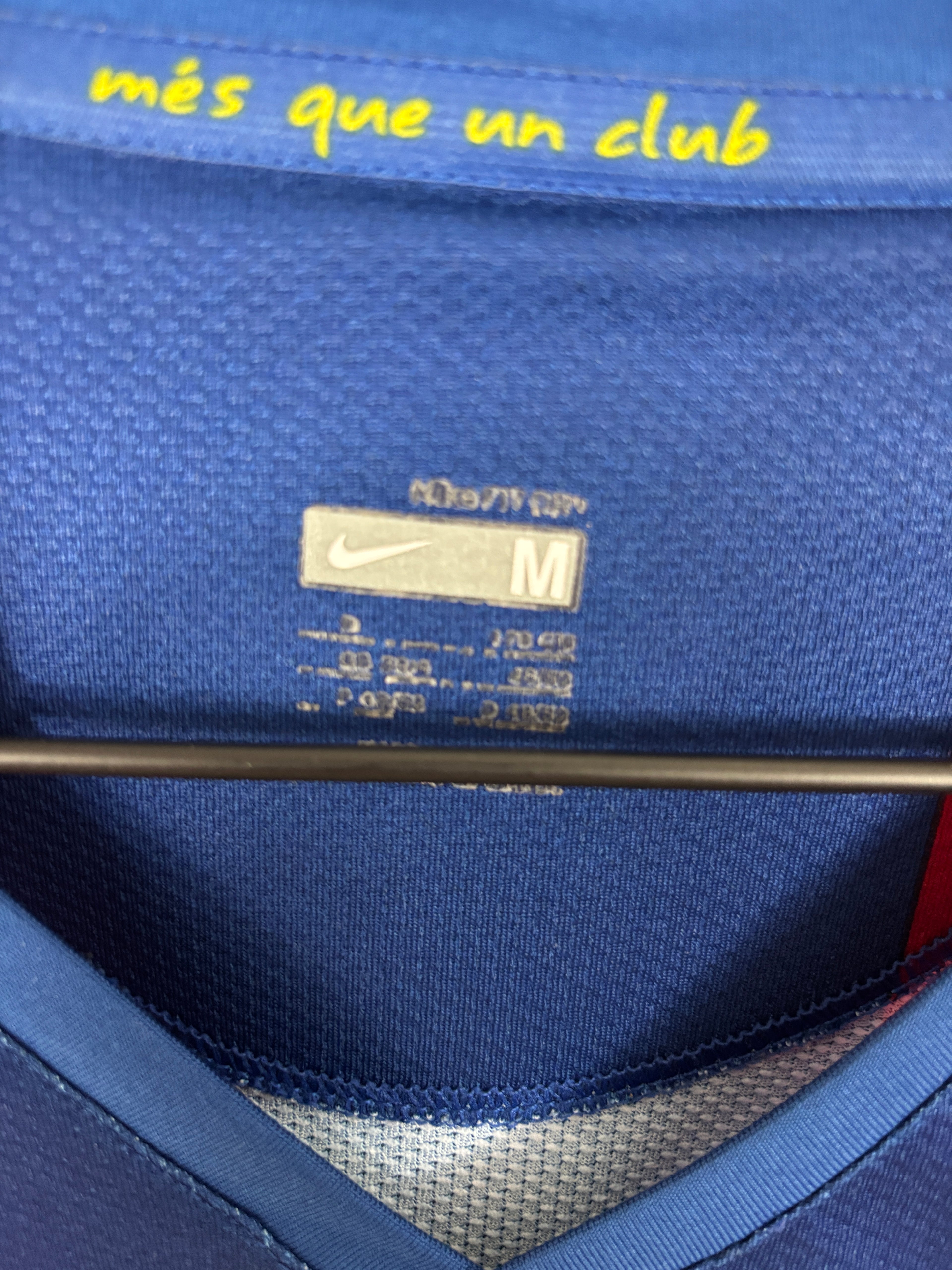 BARCELONA 2007/08 INIESTA #8 HOME SHIRT (M) NIKE