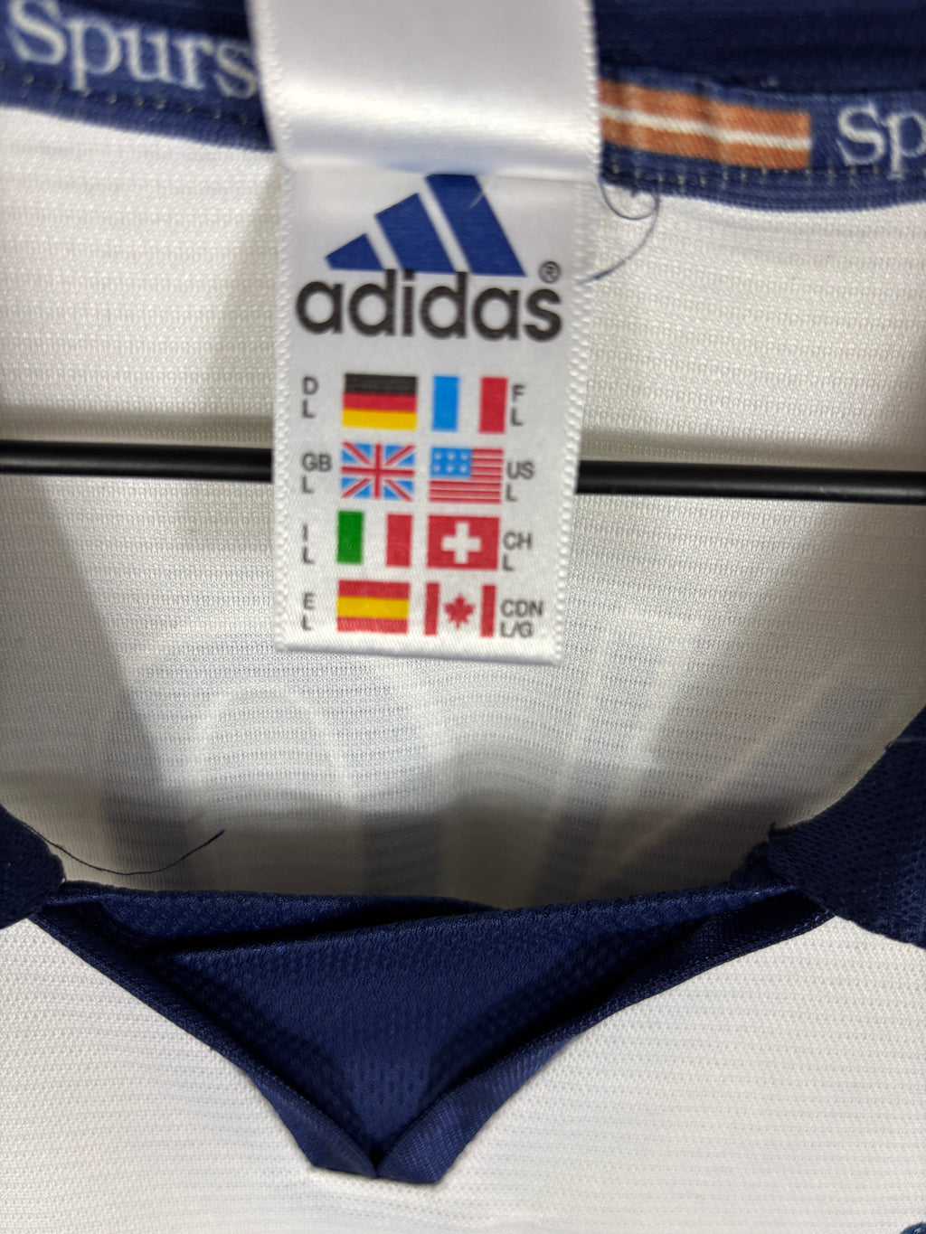 TOTTENHAM HOTSPUR 1999/01 GINOLA #14 HOME SHIRT (L) ADIDAS