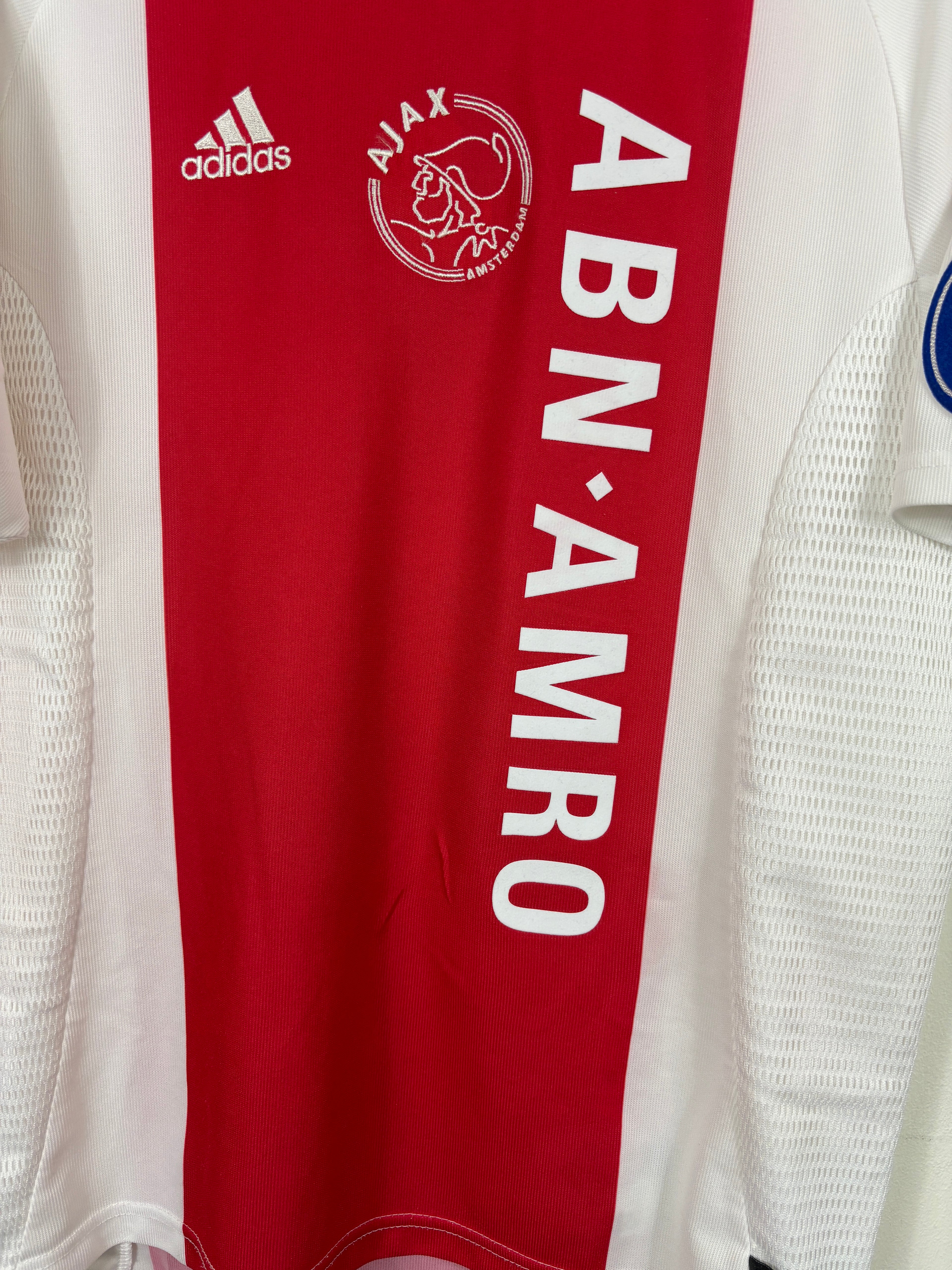 AJAX 2002/04 IBRAHIMOVIC #9 UCL HOME SHIRT (M) ADIDAS