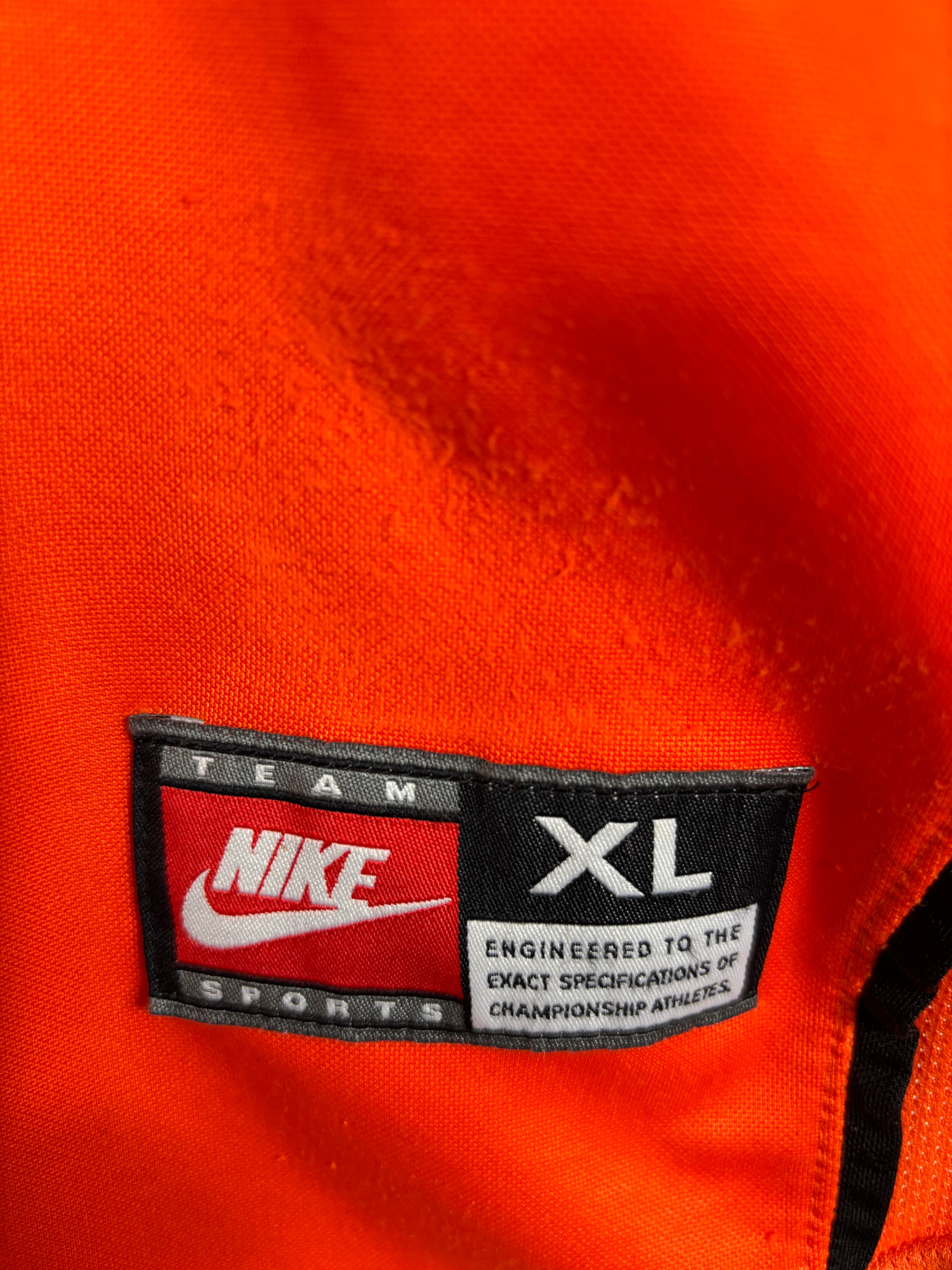 NETHERLANDS 1998 BERGKAMP #8 HOME SHIRT (XL) NIKE