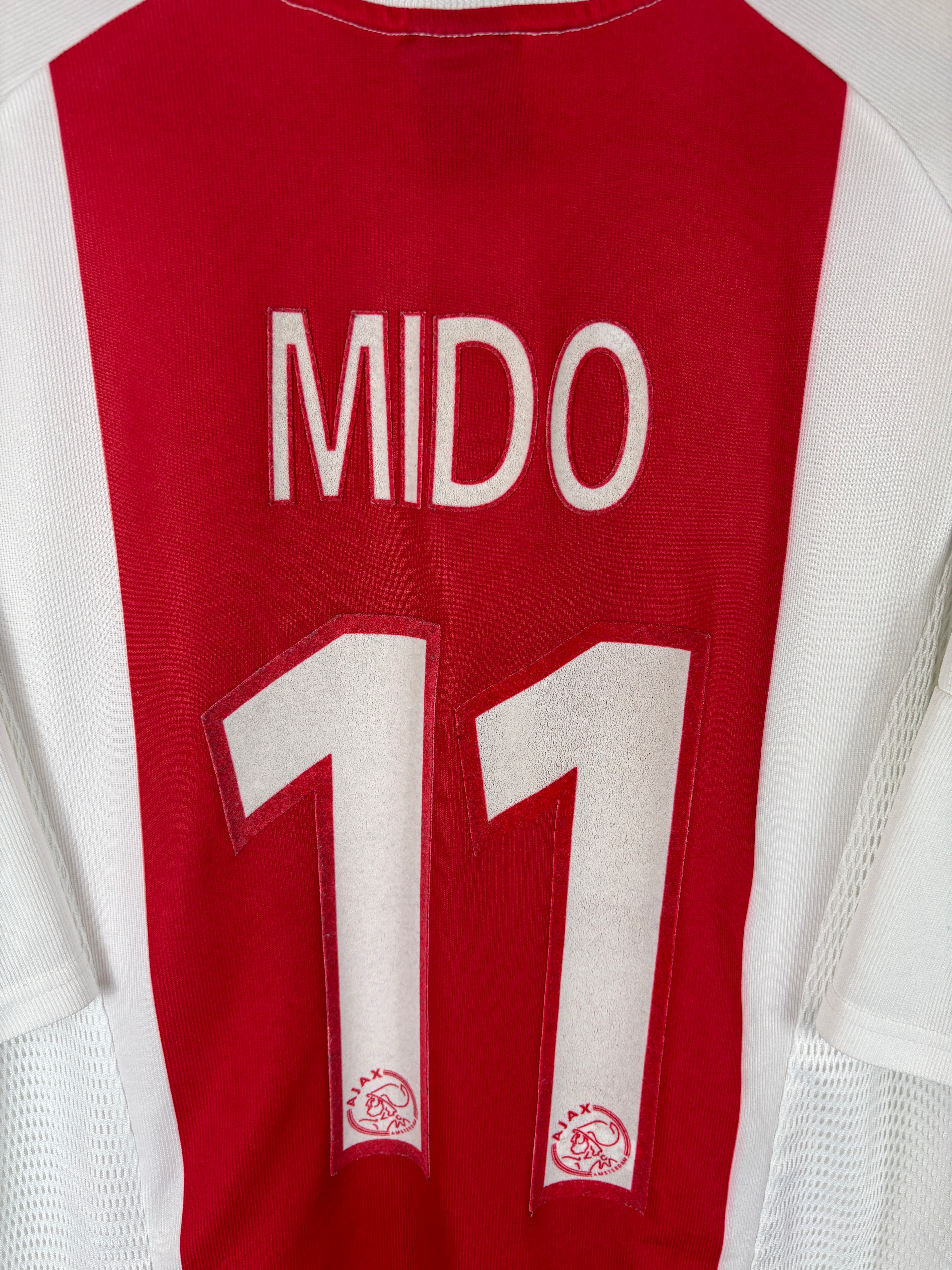 AJAX 2002/03 MIDO #11 HOME SHIRT (XL) ADIDAS