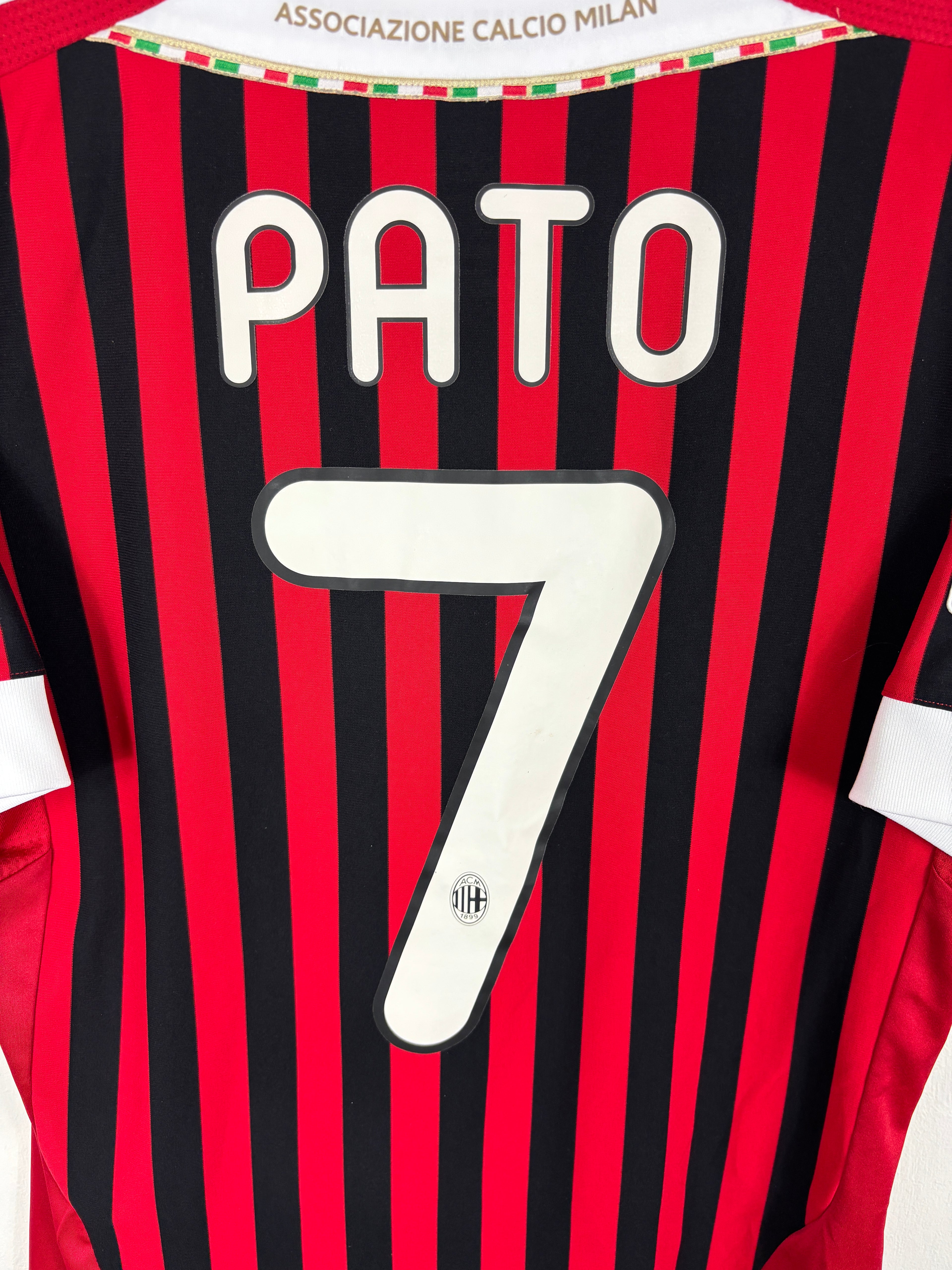AC MILAN 2011/12 PATO #7 HOME SHIRT (S) ADIDAS
