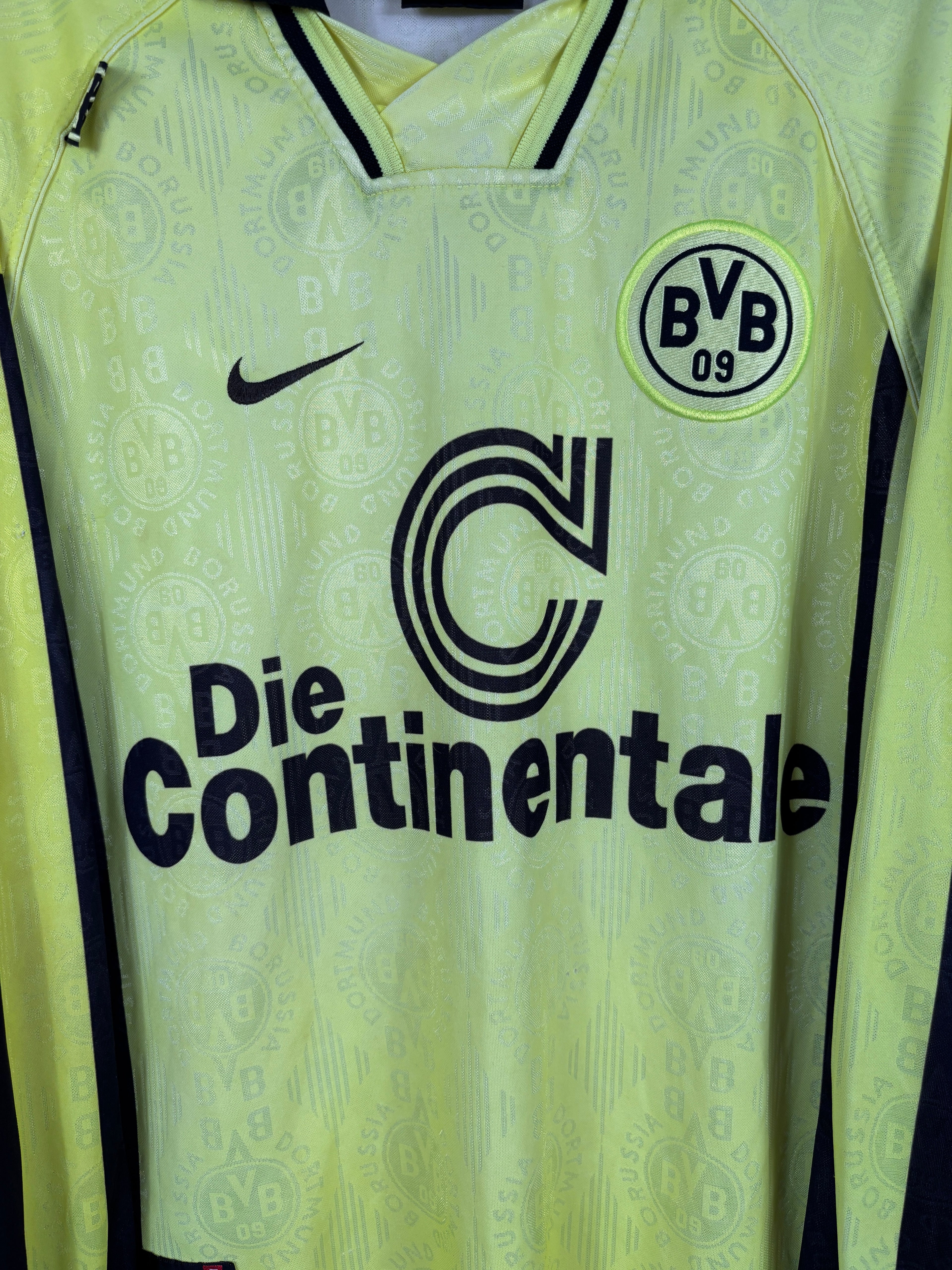 BORUSSIA DORTMUND 1996/1997 HOME SHIRT L/S (L) NIKE