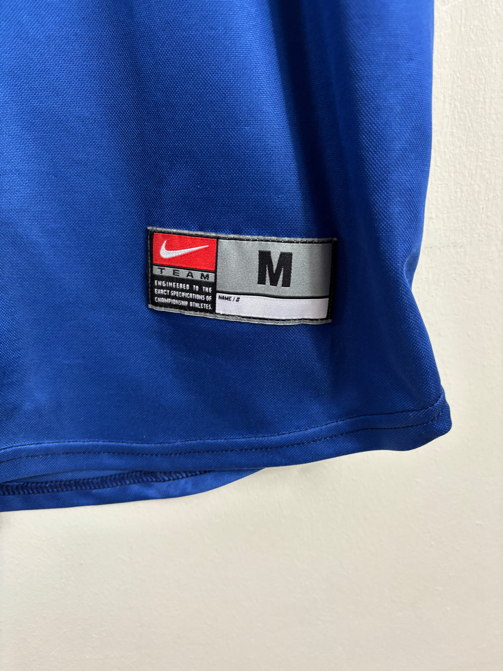 BARCELONA 1999/00 FIGO #7 CENTENARY UCL HOME SHIRT (M) NIKE