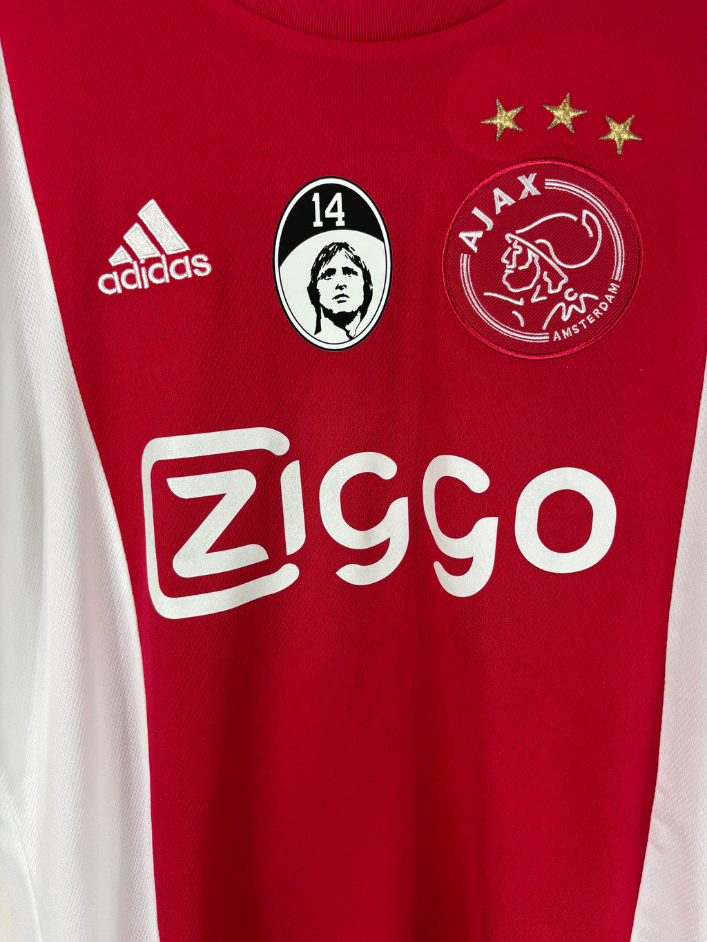 AJAX 2015/16 KLAASEN #10 CRUIJFF TRIBUTE HOME SHIRT (M) ADIDAS