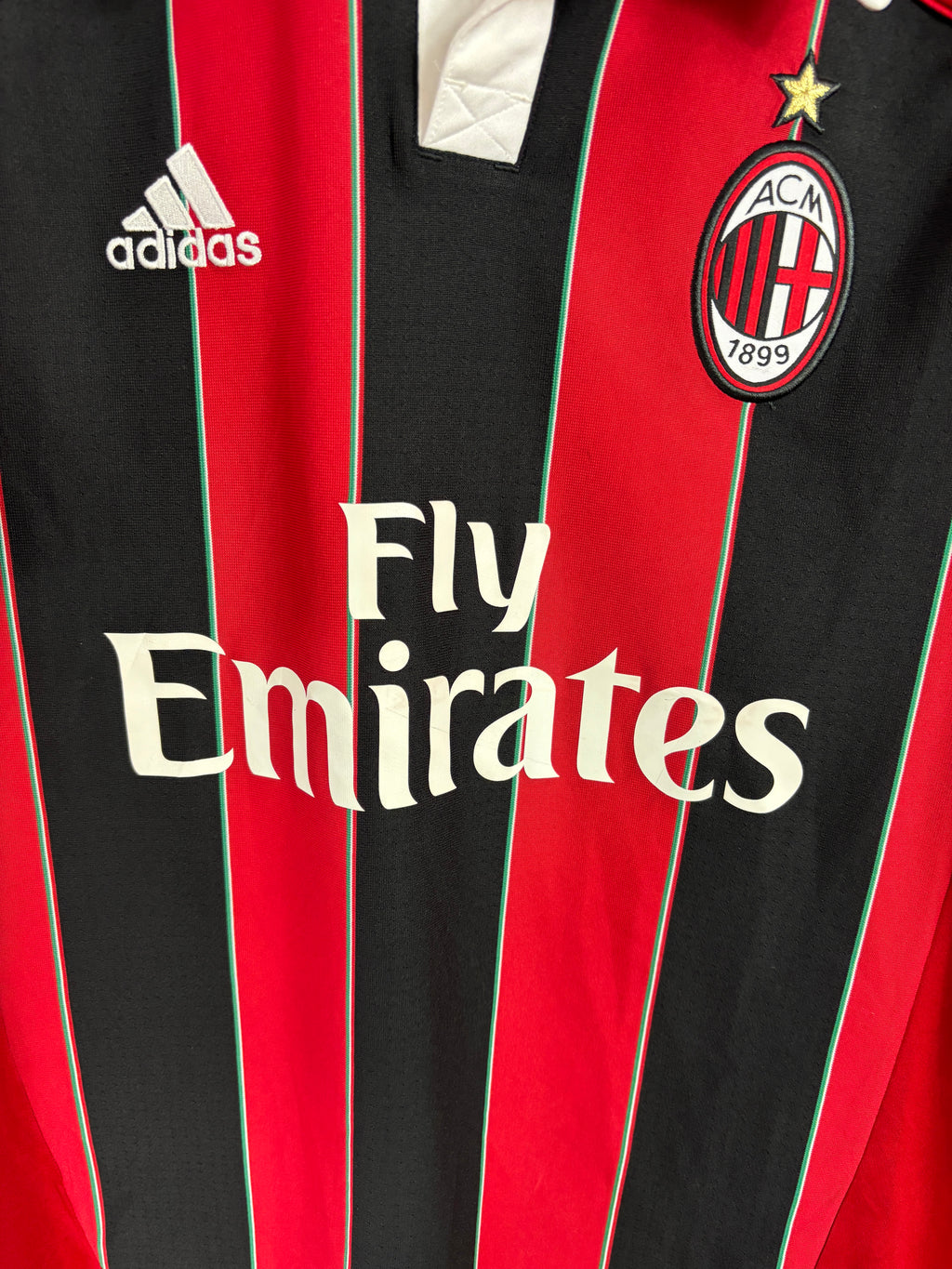 AC MILAN 2011/12 BALOTELLI #45 HOME SHIRT (M) ADIDAS